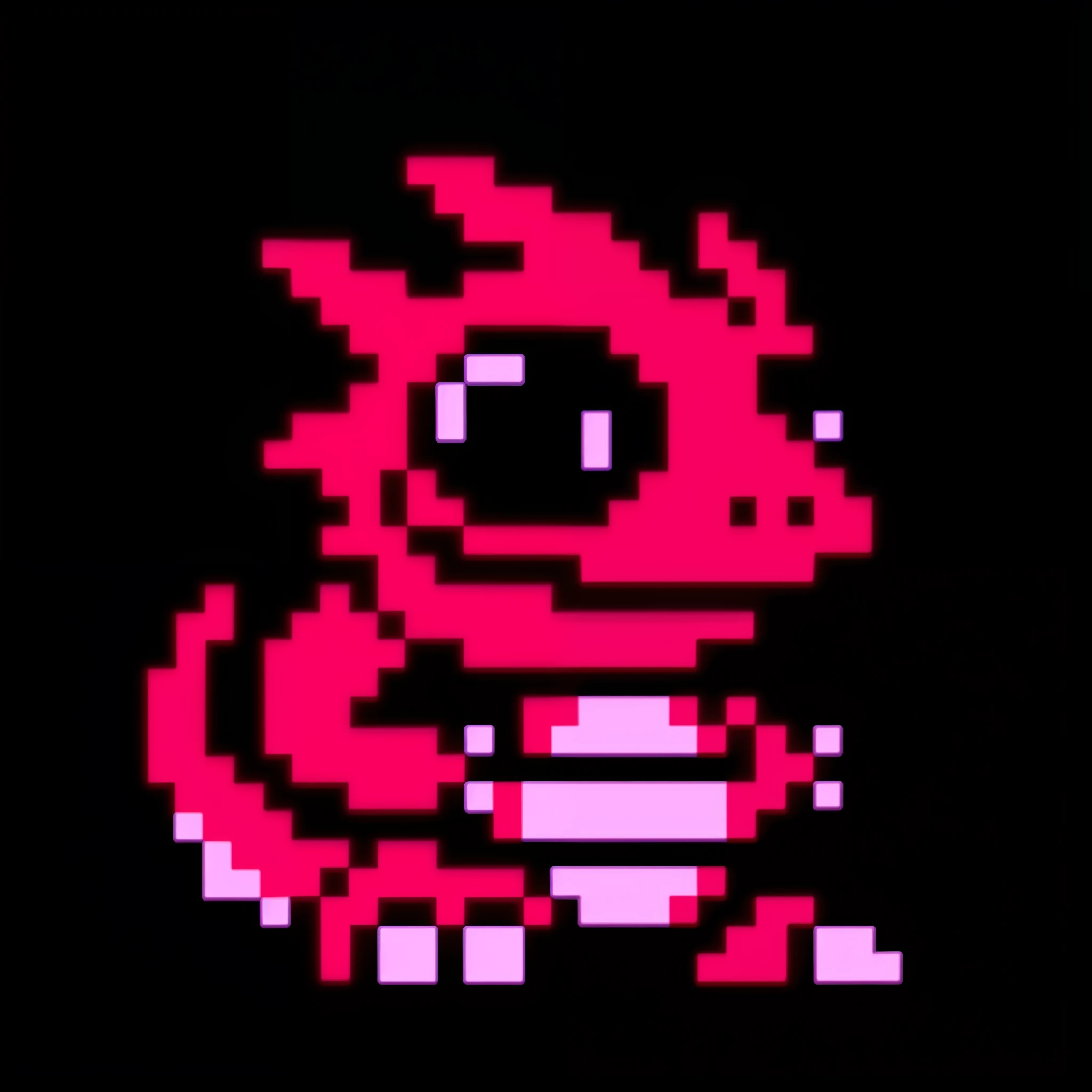 pix, videogame sprite, lizardfolk, pixel art sprite, cacodemon, Art from NES game cartridges, for pokemon red and blue, Leprechaun, cute axolotl, wee whelp, axolotl creature, a baddass dragon