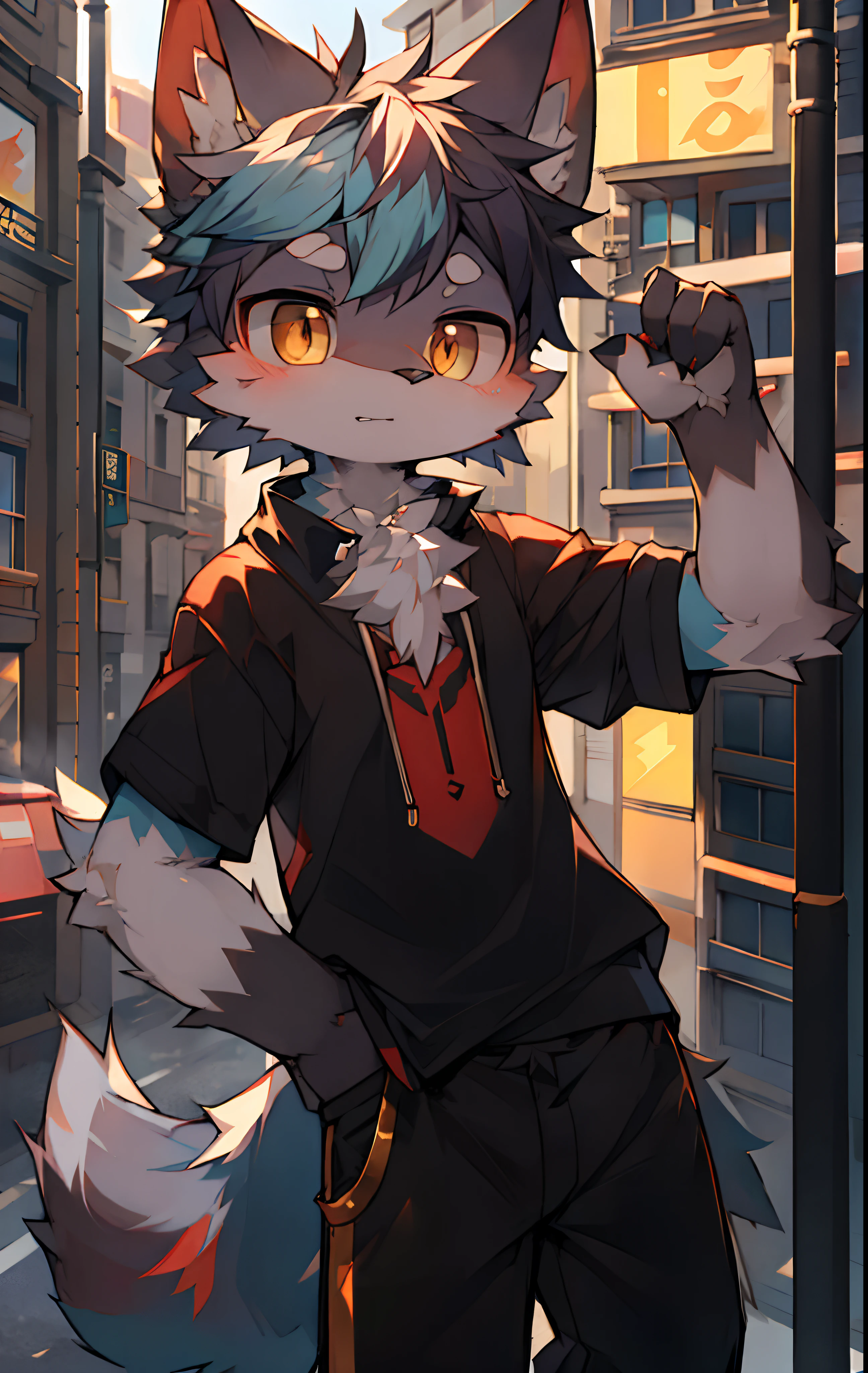 A close up of a person in a suit and a cat - SeaArt AI