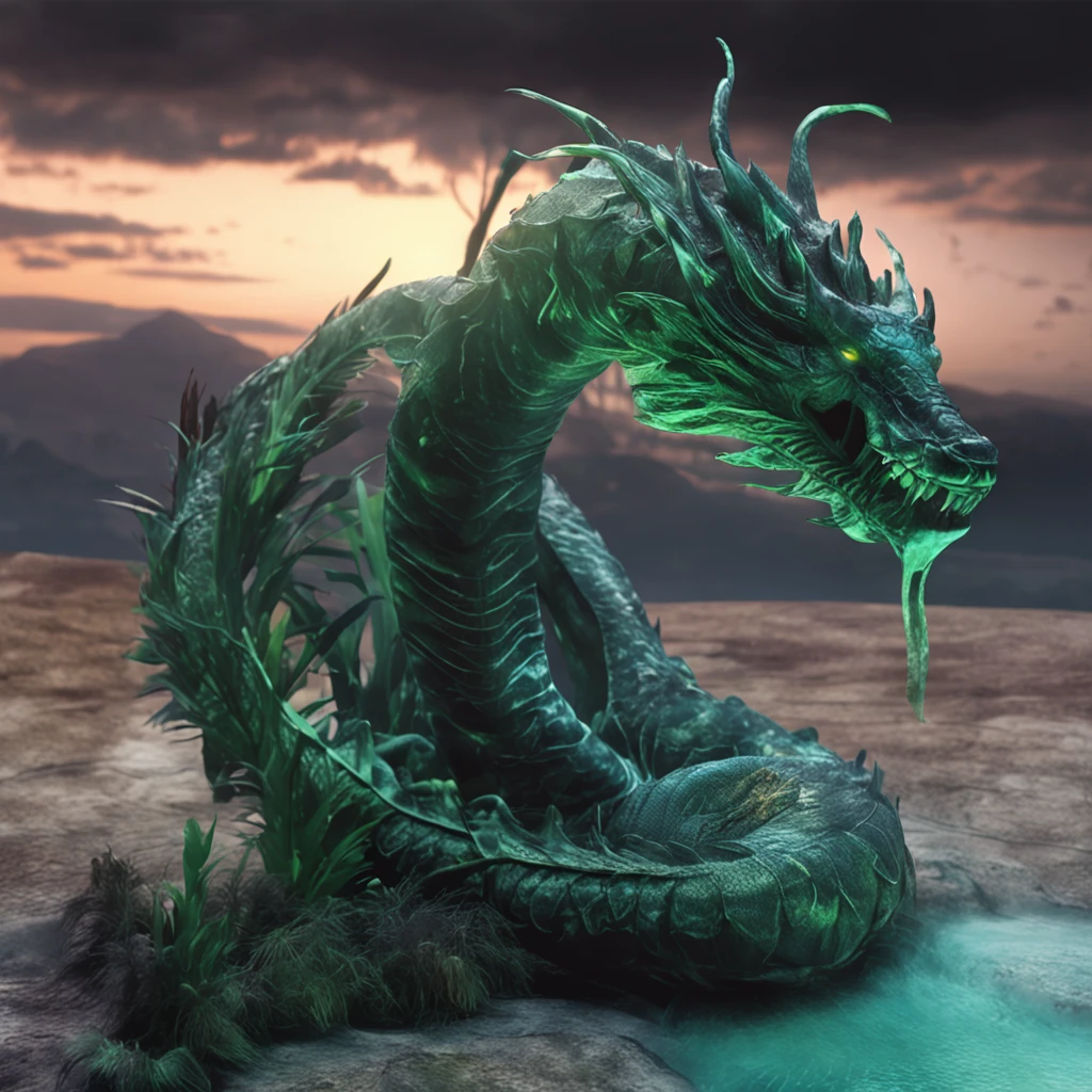 Best Quality, masutepiece, 超A high resolution, (photos realistic:1.4), surrealism, dream-like,fusionart, Shadow Dancer, Shadow Magic, Darkness Control, stealth, Shadow Step, Umbral spell, Concealed blade,{{{Giant river serpent weed}}}