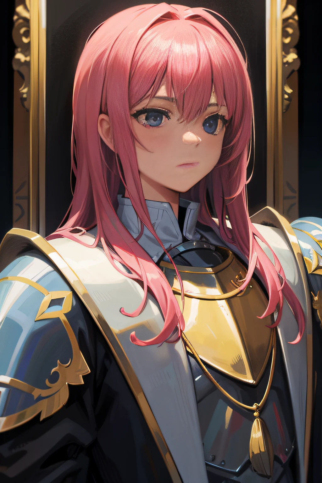 Portrait of a noble knight,dignified