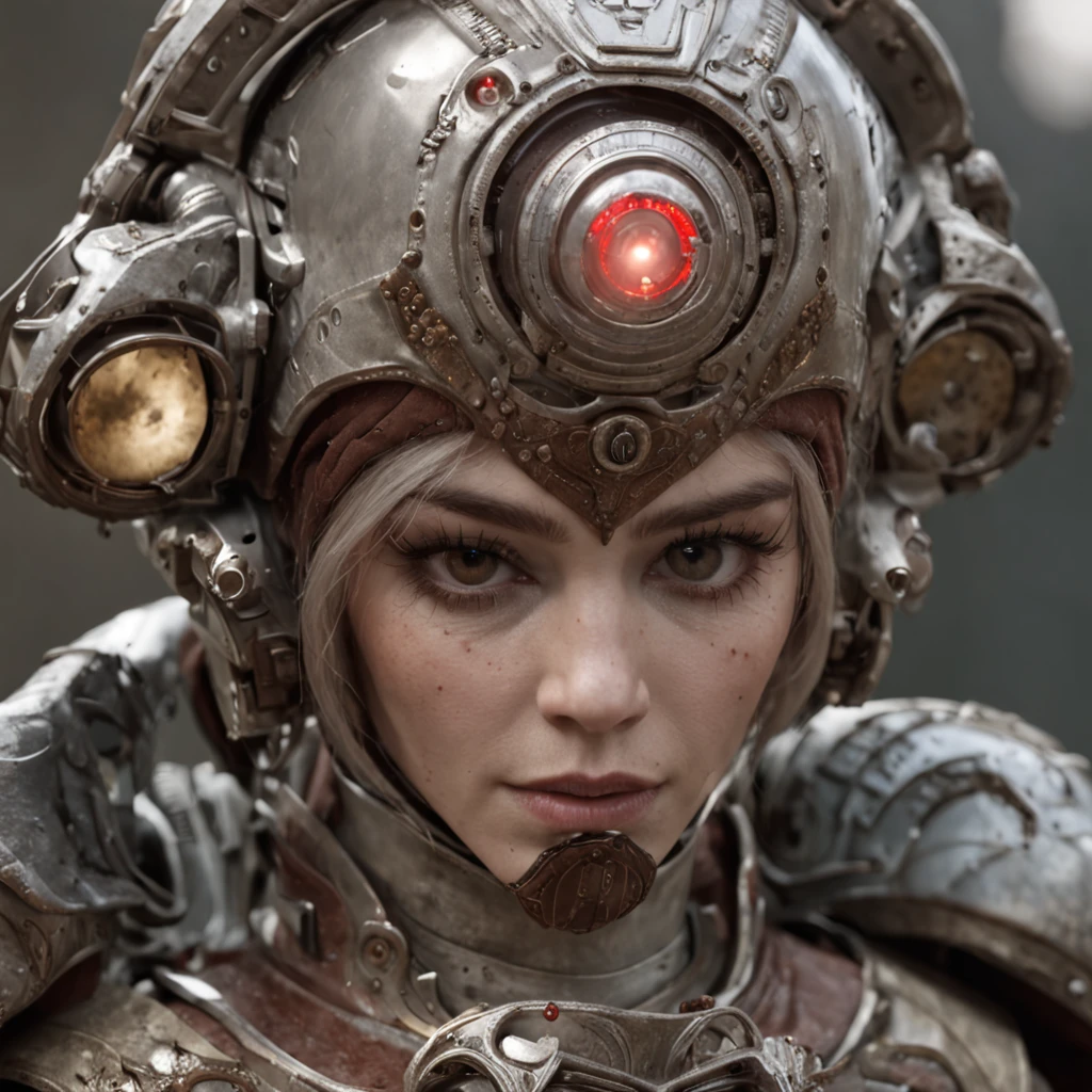 {"description": "Desenhe um rapaz usando uma armadura com moldes medievais, sem um elmo, mostrando seu rosto. Seus olhos devem emanar uma luz forte em cor vermelha, combining futuristic and cybernetic aesthetic elements. Ele deve estar vestindo mantos brancos que envolvem seu traje. Certifique-se de criar uma imagem de alta qualidade e com um modelo realista. O rapaz deve estar rodeado por um ambiente em chamas, creating a dramatic and impactful scenario.", "style": "realistic", "quality": "high", "elements": {"armor_style": "medieval with futuristic and cybernetic elements", "face_expression": "determined", "eye_light_color": "bright red", "cloak_color": "white", "environment": "burning flames", "environment_style": "dramatic and impactful"}}