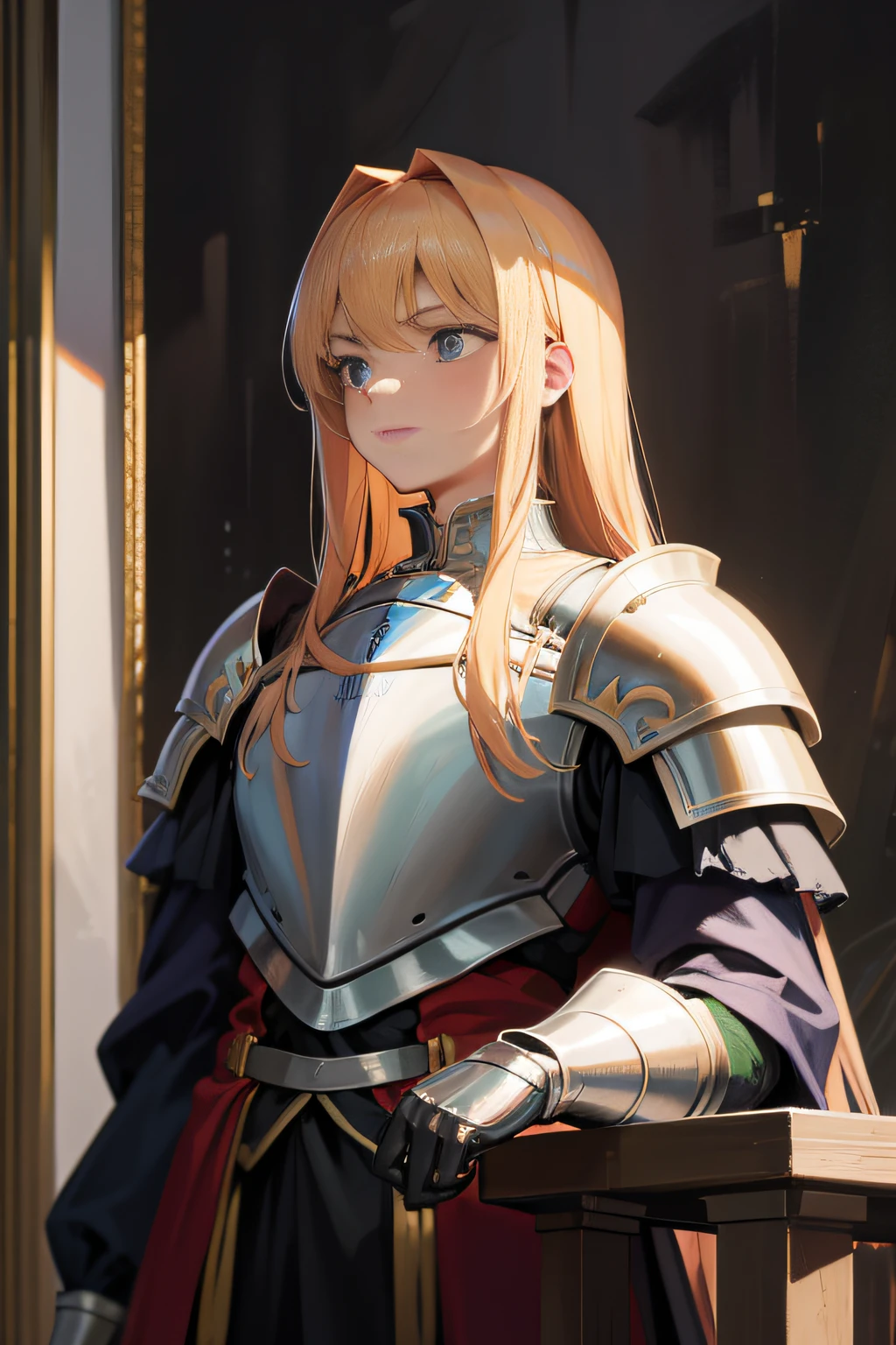 Portrait of a noble knight,dignified