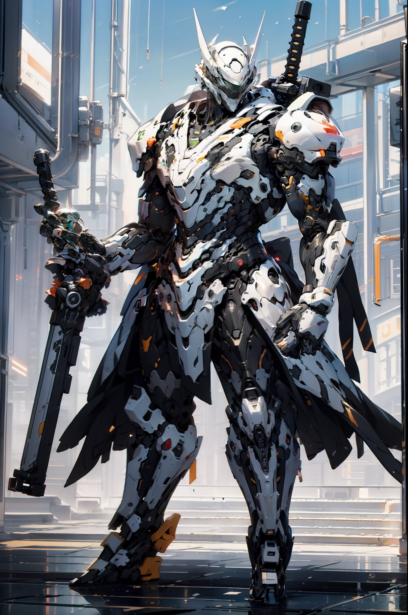 Highest image quality, outstanding details, ultra-high resolution, (realism: 1.4), the best illustration, favor details, highly condensed 1girl, with a delicate and beautiful face, dressed in a black and green mecha, wearing a mecha helmet, holding a directional controller, riding on a motorcycle, the background is a high-tech lighting scene of the future city.