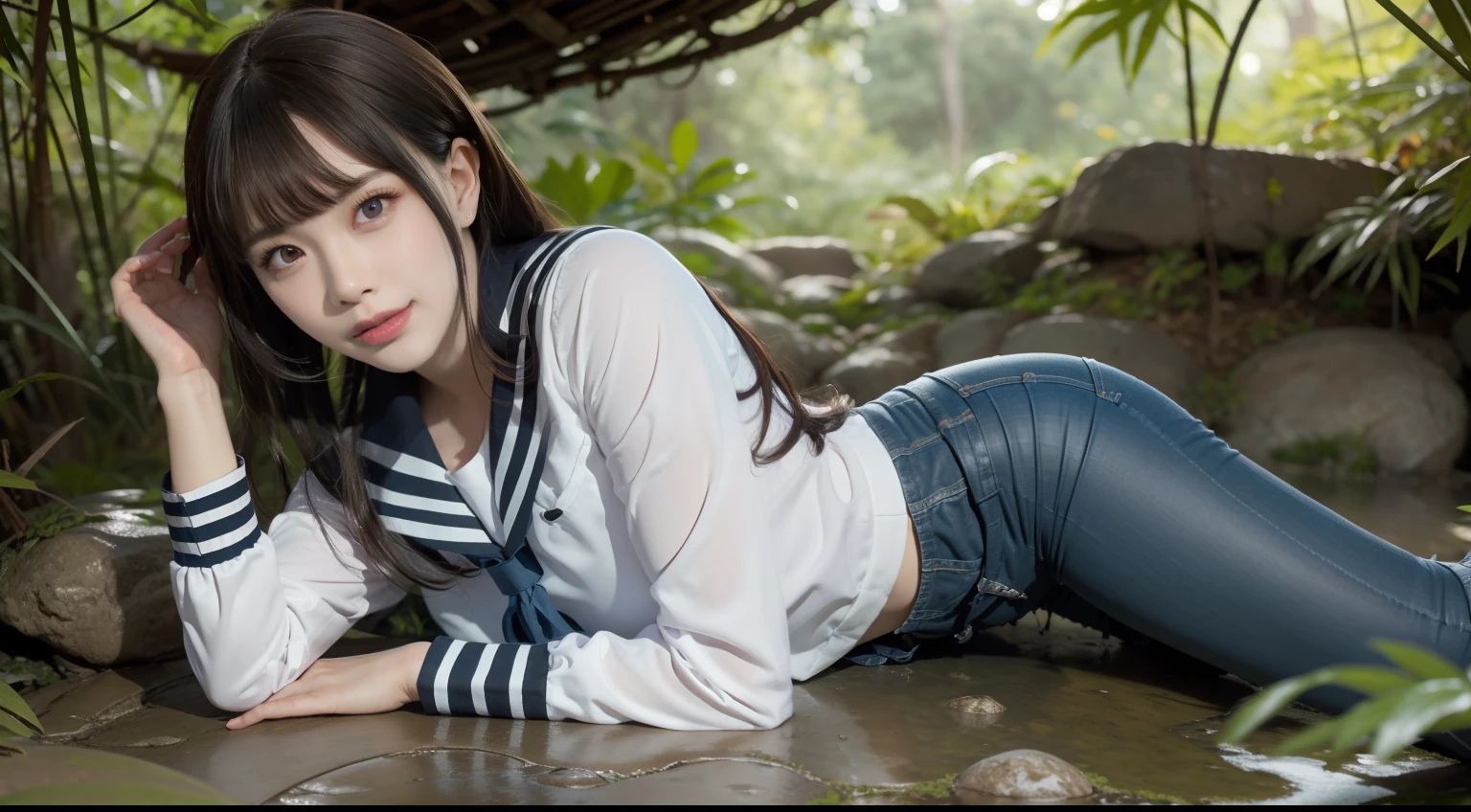 highest quality, masterpiece, ultra high resolution, (realistic:1.4), Raw photo, 1 girl, beautiful face、off shoulder, in water、in the dark, deep shadow, discreet key, cold light, Where you can see the Telis cloud, tifa lockhart,boots、Woman fainting、Unagi&#39;s pained expression during bondage, spread legs、Bending the body、tied up with eel, A big chest wrapped around an eel, (Tie your wrists together above your head:1.9), hang both hands from the ceiling、arms stretched straight、(Eels swim around)、(Insert a long eel into the anus:1.5)、(Insert a long eel into the vaginal opening:1.9)、(Insert a long eel into both the vaginal opening and anus at the same time:1.6)、accurate human body structure、(accurate legs:1.2)、accurate breast、(Accurate Vagina:1.4)、(Precise anus:1.4)、beautiful woman face、