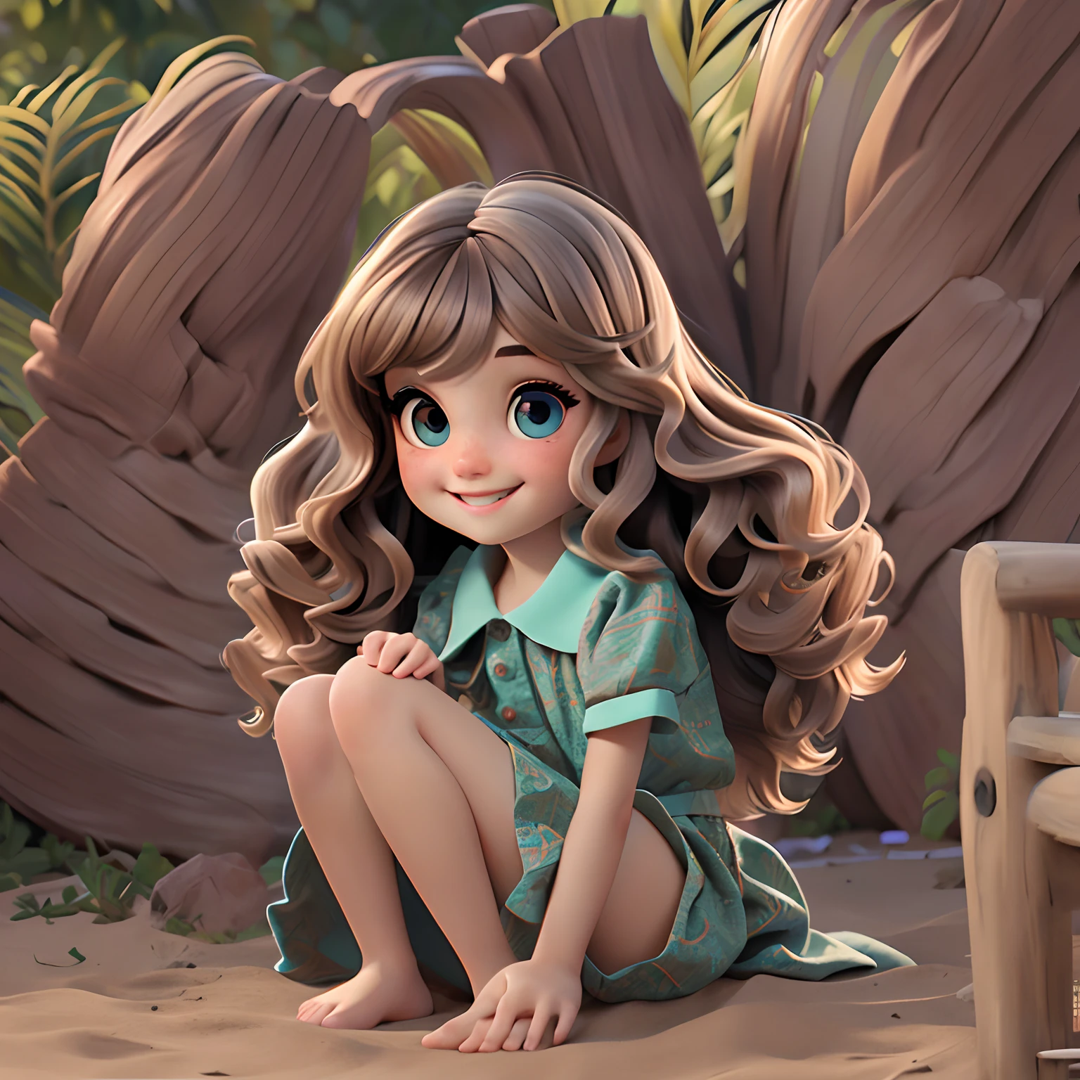 um loli menino, her hair is loose and wavy, pavor, olhos esverdeados, marrom escuro, moleton, capuz, corpo inteiro, The background is transparent, evoking a sense of lightness and happiness.