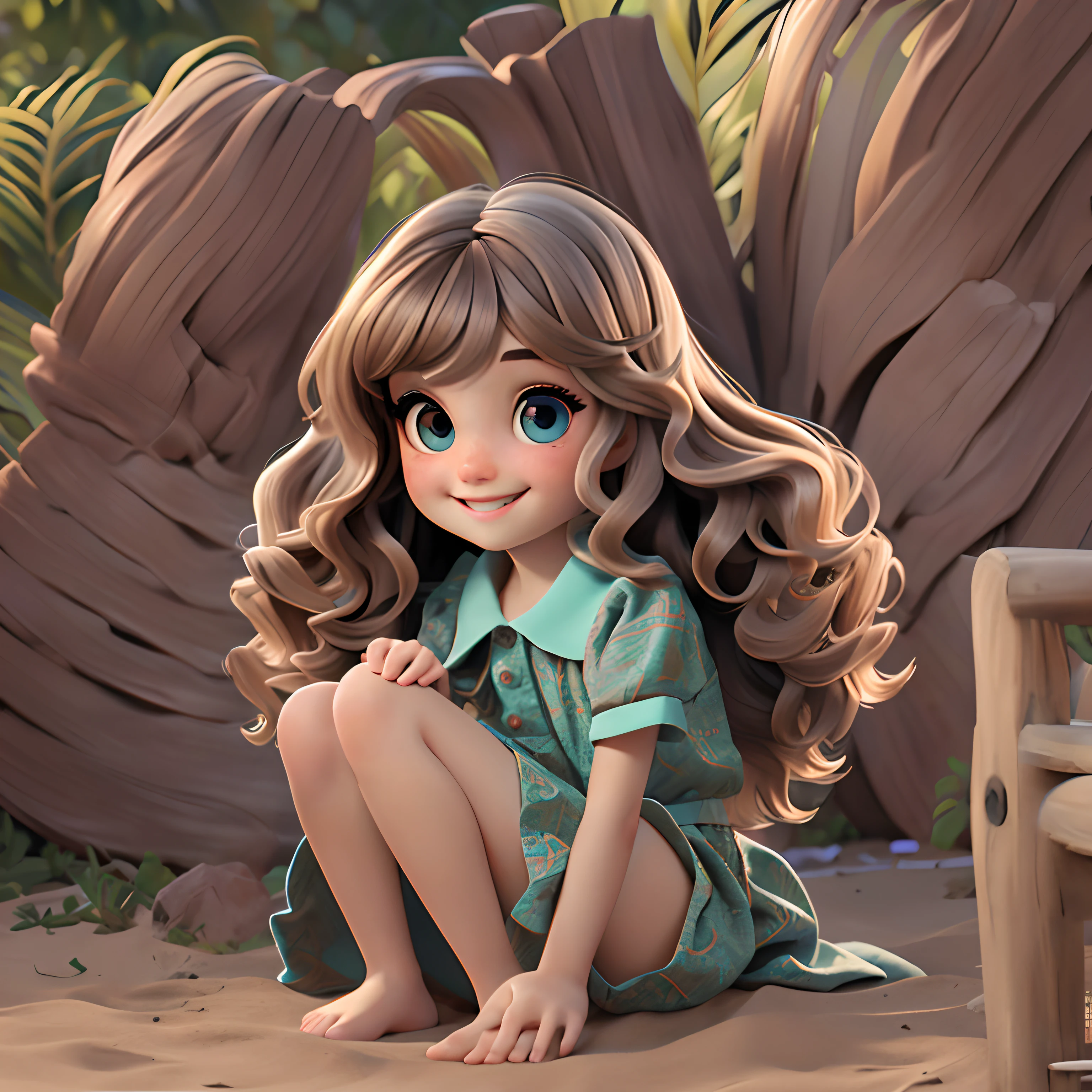 um loli menino, her hair is loose and wavy, pavor, olhos esverdeados, marrom escuro, moleton, capuz, corpo inteiro, The background is transparent, evoking a sense of lightness and happiness.