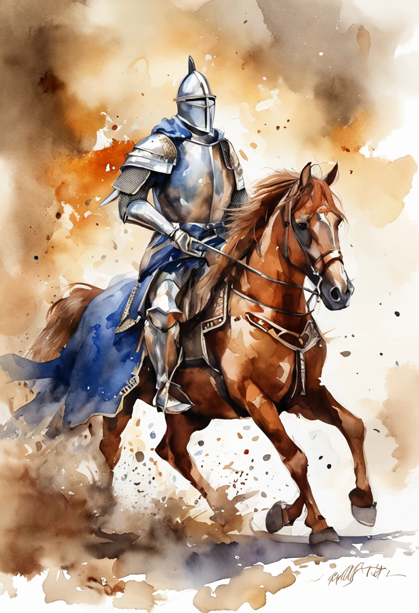 (Solemn royal knight),Armor，ride horse，The formation is neat,borgar，The foreground is a small flower，The front shadow is blurred，depth of fields，tmasterpiece，Light and shadow effects，Movie special effects