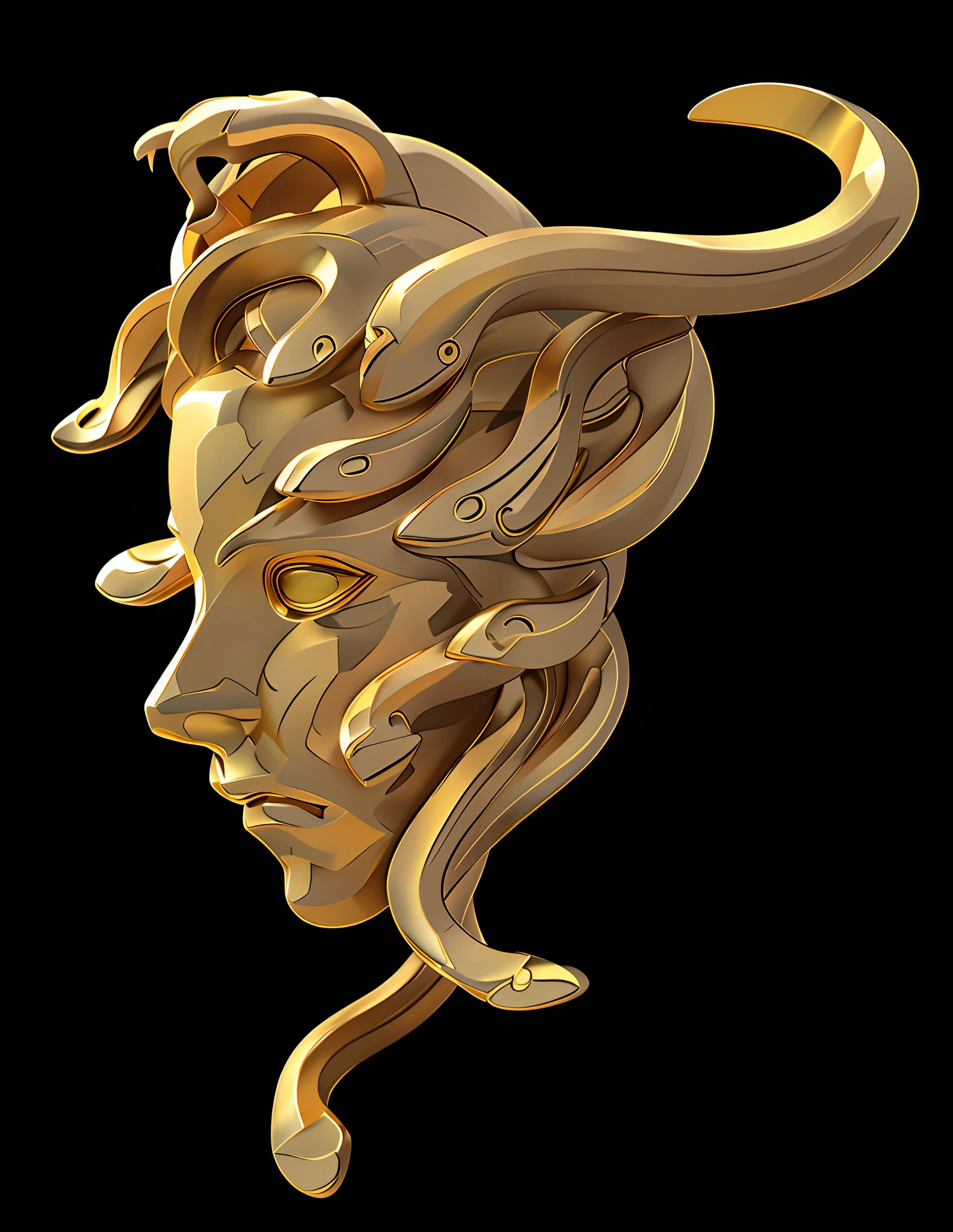 Medusa golden statue，bronze statue，high light，Shiny，metalictexture，metalictexture，metalictexture，metalictexture，metalictexture，metalictexture，metalictexture，metalictexture，metalictexture，metalictexture，metalictexture，