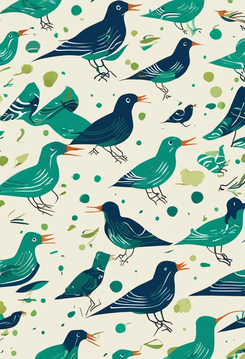 Flag name：Nature Harmony（nature harmony）

Flag description：This logo interprets the concept of natural harmony in a simple and modern style。The overall design consists of two main elements，One is an elegant bird pattern，The other is a natural drop shape。

colours：It mainly adopts blue-green tones，to highlight the elements of efficacy。The bird pattern is dark blue，With a slight green gradient。The droplets are bright green in shape。

patterned：In the center of the logo，There is a bird that spreads its wings and flies，Its form is smooth and elegant，Symbolizes freedom and peace。The bird's feathers change from dark blue to light blue，The form is three-dimensional and vivid。

Below the bird，There is a drop shape，Represents the element of formation – water。This drop shape is bright green，Contrast with the blue bird。ao mesmo tempo，The drop is also shaped like a smiling mouth，Express the joy and harmony of nature。

typeface：To keep it simple and modern，The logo uses a simple and clear font。The name of the logo "Nature Harmony" is located on the right side of the pattern，The font color is dark blue，Echoes the hue of the birds。

Overall effect：This logo conveys a wonderful feeling of harmony。The high flying of the bird symbolizes freedom and dreams，The shape of the water drop represents the source of tranquility and life。The choice of colors and the simple design package are suitable for different application scenarios，Such as environmental organizations、Nature tourism companies or brands associated with health and balance。