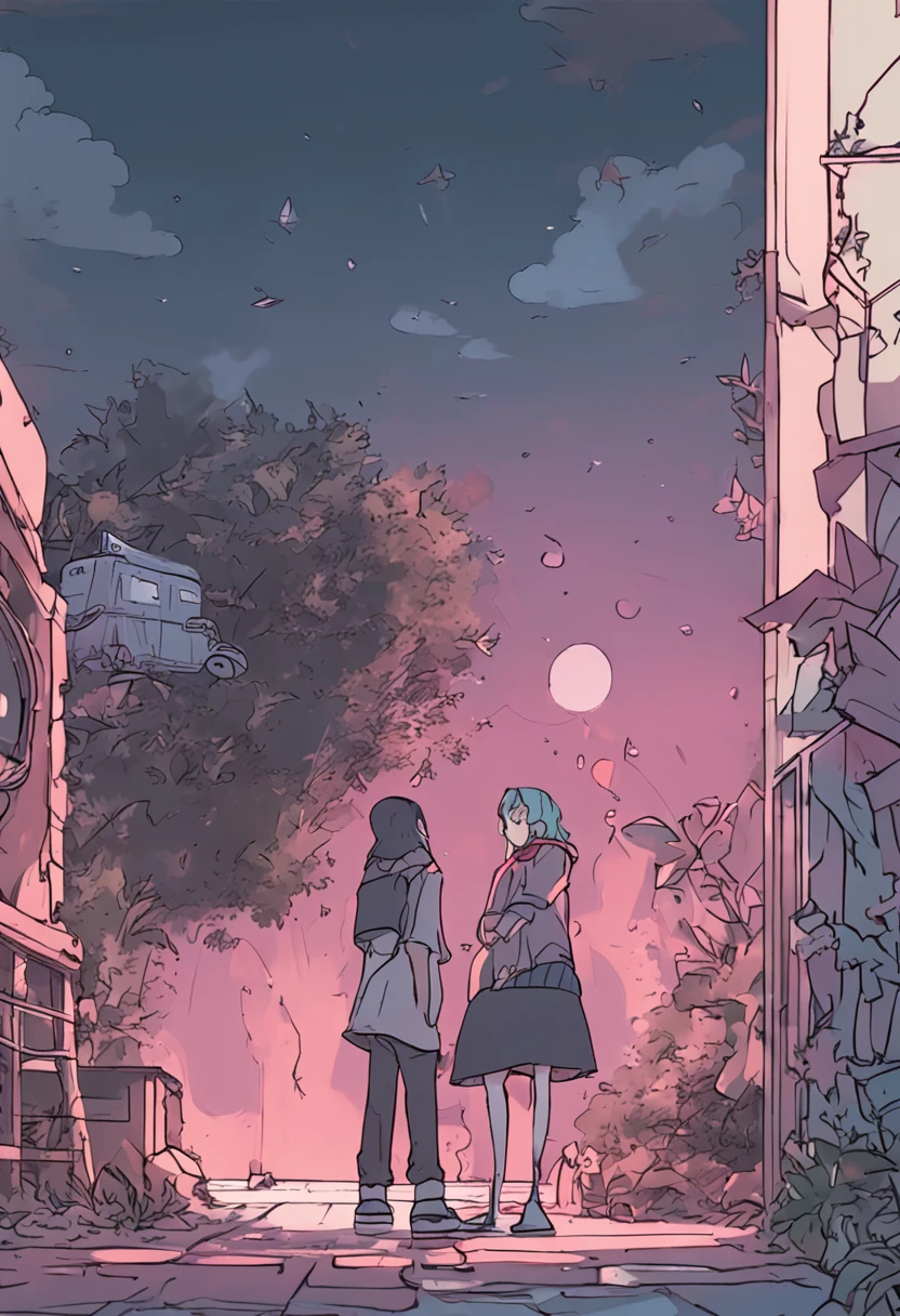 CG quadratic,Kizi,archetype:comic strip《Future Diary》Ri's illness spoils my wife Yuno。The background is beautiful。