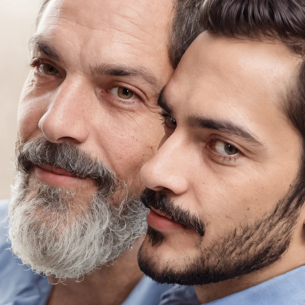 Um distinto homem idoso com uma barba e bigode bem aparada, dos tempos dos coroneis , um brilho nos olhos e um sorriso gentil.