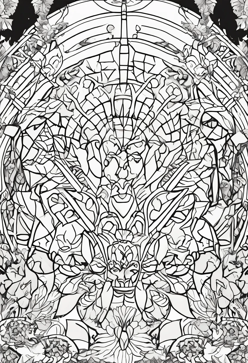 Black and white illustration with strong lines and an appearance of 100% Children coloring page. o desenho deve conter um gato envolvido em mandalas, para ser colorido 100% the hand after printing,  Make sure there is no noise, there are no shadows, sem preenchimento de cor em locais para colorir,  and that the lines are thick and sharp as contour art, (((pose interagindo e se apoiando [em uma objeto|em algo no ambiente]))), Change the aspect ratio to 2:3 e foco em um quadro vertical da imagem."((corpo inteiro):1.5). 16k, UHD, best possible quality, ((best possible detail):1), best possible resolution, Motor Unreal 5, fotografia profissional, ((Batman)), perfeito_Hands, (perfeito:1.2)