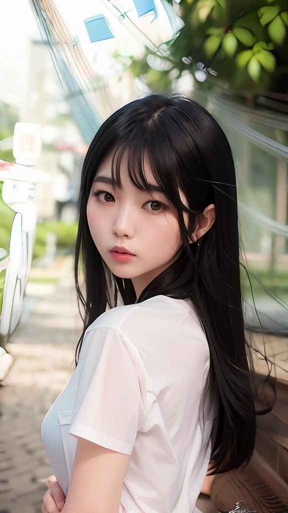 Alawi Asian woman，Long black hair and white shirt, young lovely Korean faces, beautiful Korean women, jaeyeon nam, Korean girl, portrait of female korean idol, Gorgeous young Korean woman, ulzzangs, Beautiful young Korean woman, Shin Jinying, wan adorable korean face, young cute wan asian face, portrait of jossi of blackpink