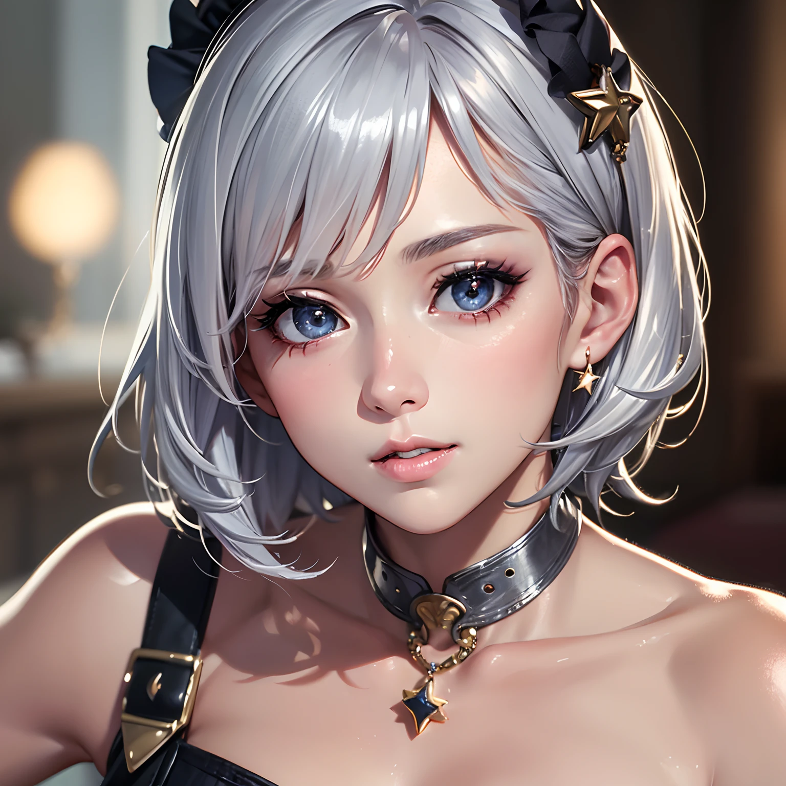 (Masterpiece), (Best Quality), (Super Detailed), (Dirty Hair), (Illustration), (1 Girl) (Long Pink Hair 1.5) (Blue Eyes) (Double Ponytail 2.0), ((((No Shoulders))),Hanfu,(Fashion Model Looking at the Audience, (Interview), (Simple Background), Beautiful Delicate Eyes, Delicate Beautiful Face, Soaring (High Saturation), (Colorful Glitter), Multi-colored Bubbles, (Glitter), Accent on Face, PerfectNwsjMajic, Big Breasts, No cleavage, no chest, facing the masses, perfect body,