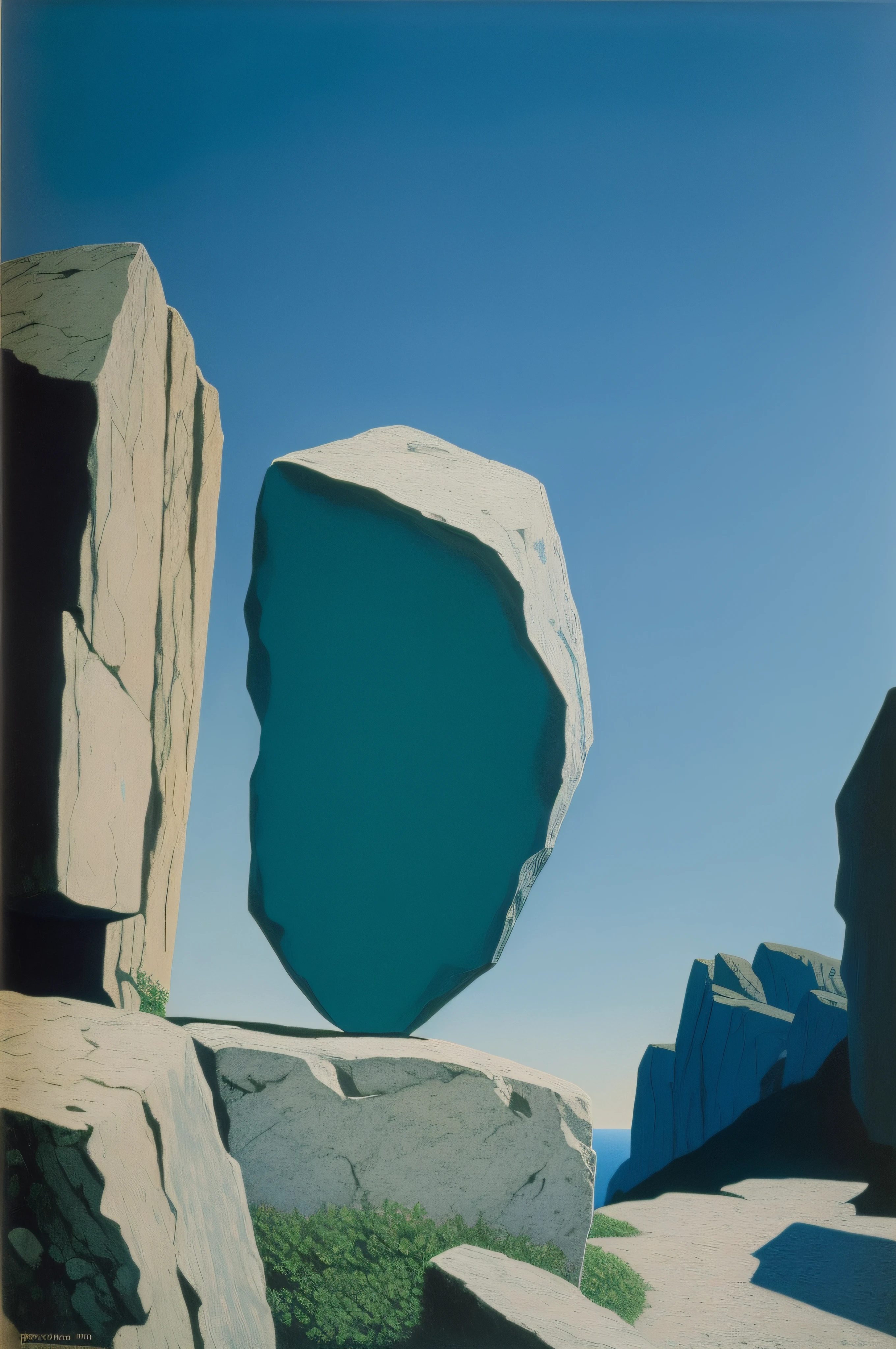 rock, 1 9 8 4 Edwardo Hopper, Rene Magritte