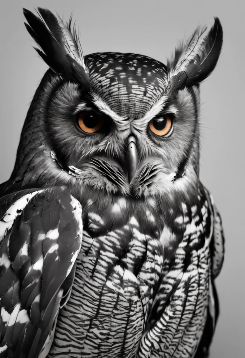 Illustration of an owl for tattoo in black and white, hiper realista, with strong lines and an appearance similar to Māori foclore and their tattoos. o desenho deve conter uma coruja, involved in Māori traits and characteristics, , Make sure there is no noise and that the lines are thick and sharp like contour art, (((pose interagindo e se apoiando [em uma objeto|em algo no ambiente]))), Change the aspect ratio to 2:3 e foco em um quadro vertical da imagem."((full body):1.5). 16k, UHD, best possible quality, ((best possible detail):1), best possible resolution, Unreal Engine 5, professional photography, ((Batman)), perfect_hands, (perfeito:1.2)