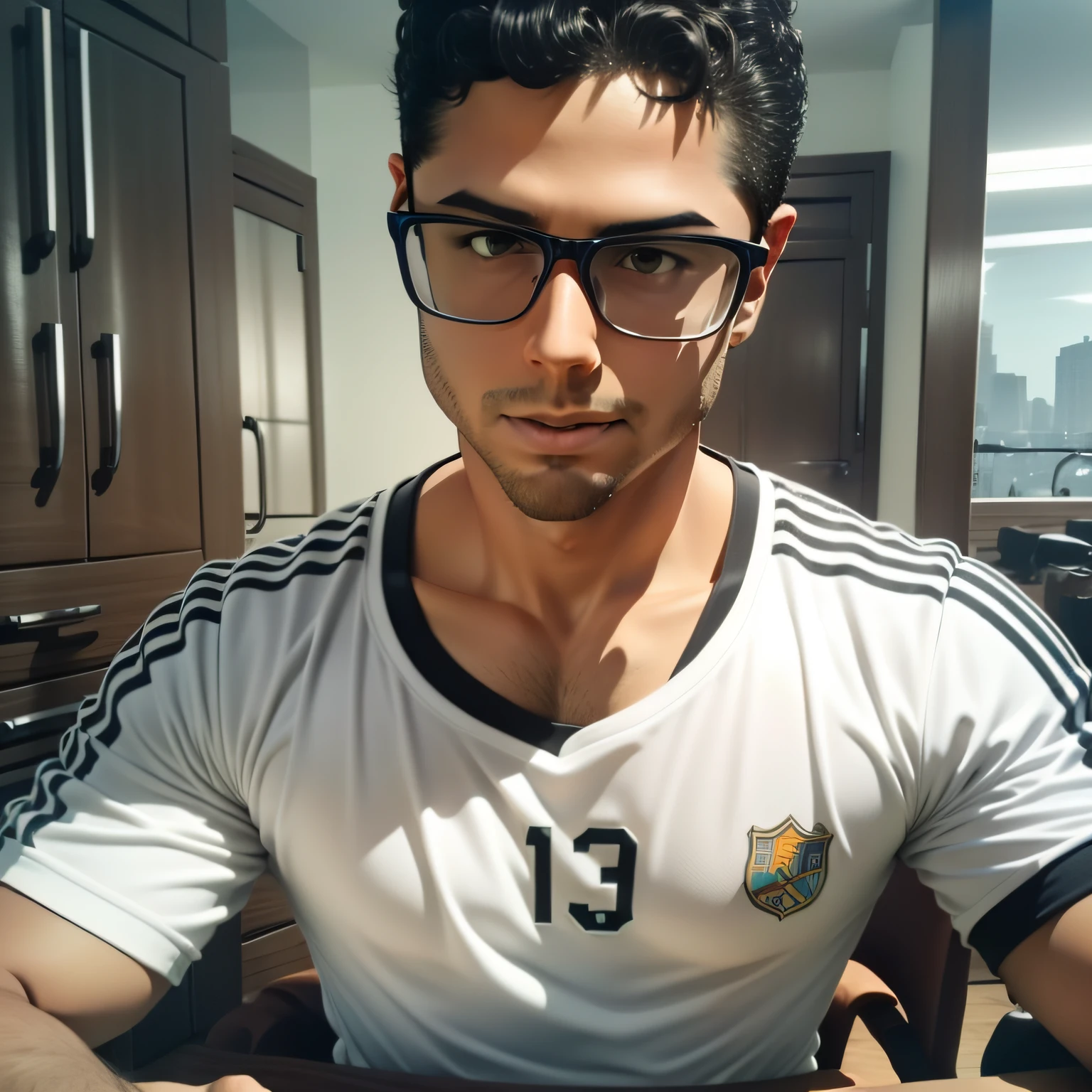 Crear un arte del jugador Cristiano Ronaldo en forma de una pintura hecha en acuarela