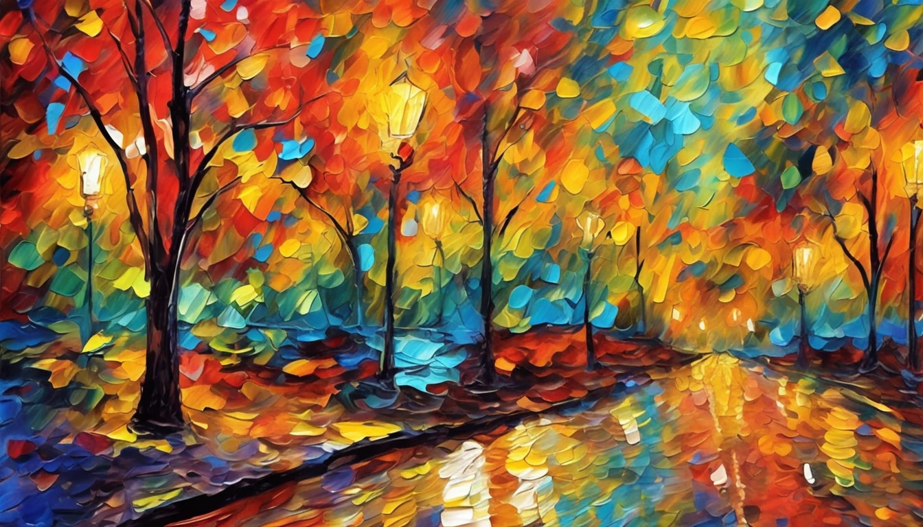 A painting in the Impressionist style, With vibrant brushstrokes and a focus on capturing light and color,  Van Gogh style, hyper HD, High detail in Impressionist style, With vibrant brushstrokes and a focus on capturing light and color, Butterfly lights, Van Gogh style, hyper HD, high detal