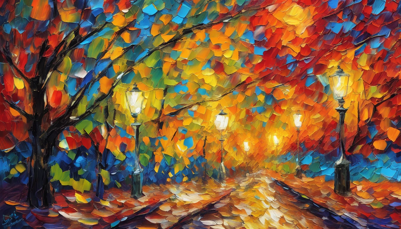 A painting in the Impressionist style, With vibrant brushstrokes and a focus on capturing light and color, Van Gogh style, hyper HD, High detail in Impressionist style, With vibrant brushstrokes and a focus on capturing light and color, Butterfly lights, Van Gogh style, hyper HD, high detal