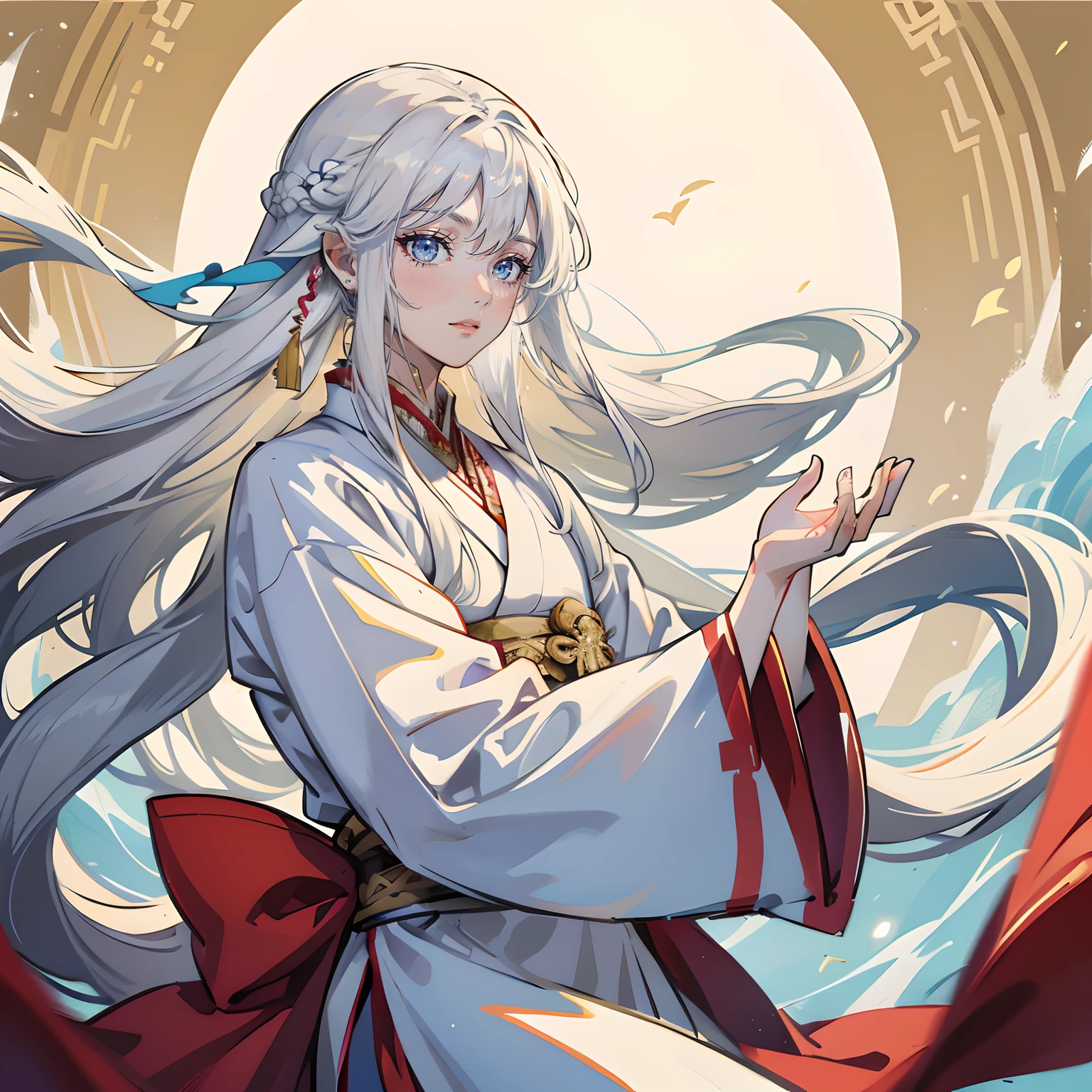 s the perfect face，short detailed hair，Cold