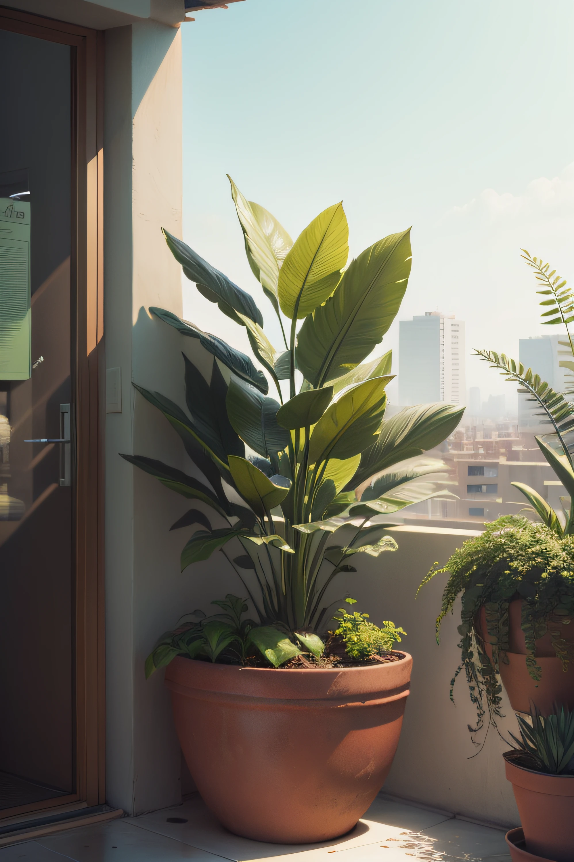 post  publicitario  con plantas
