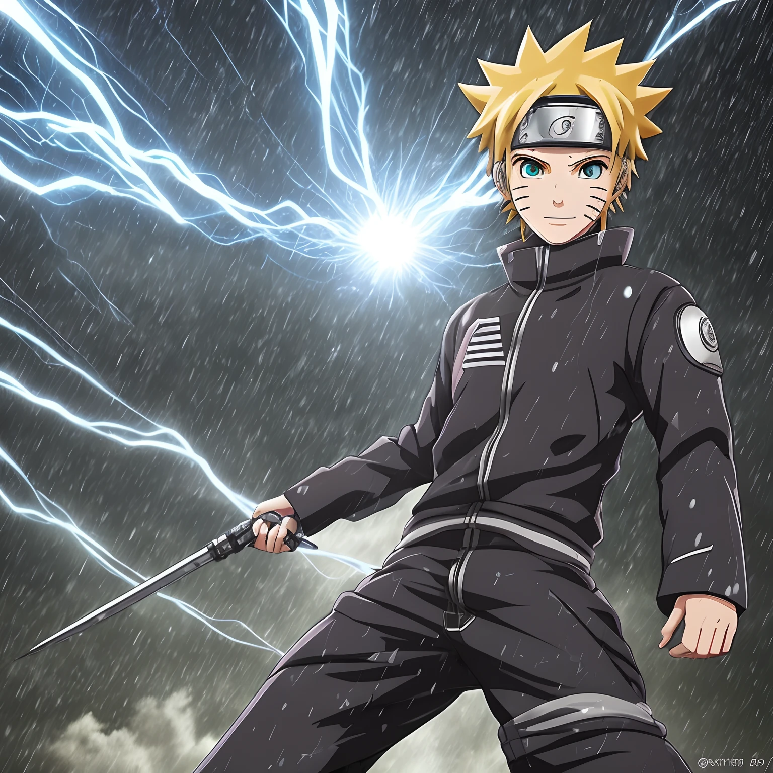 Naruto Shippuden robotic na chuva