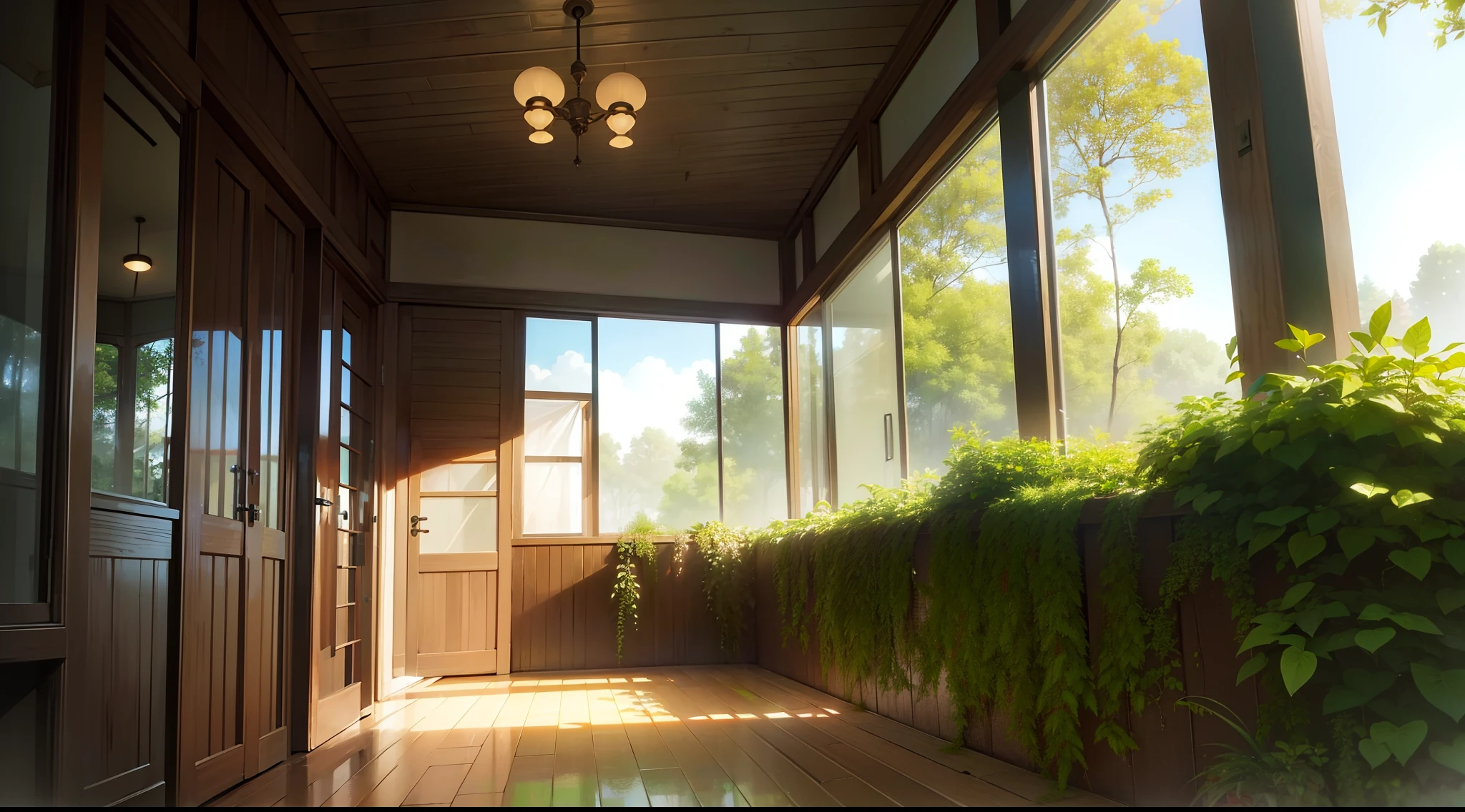 forest One house Sheer sunlight