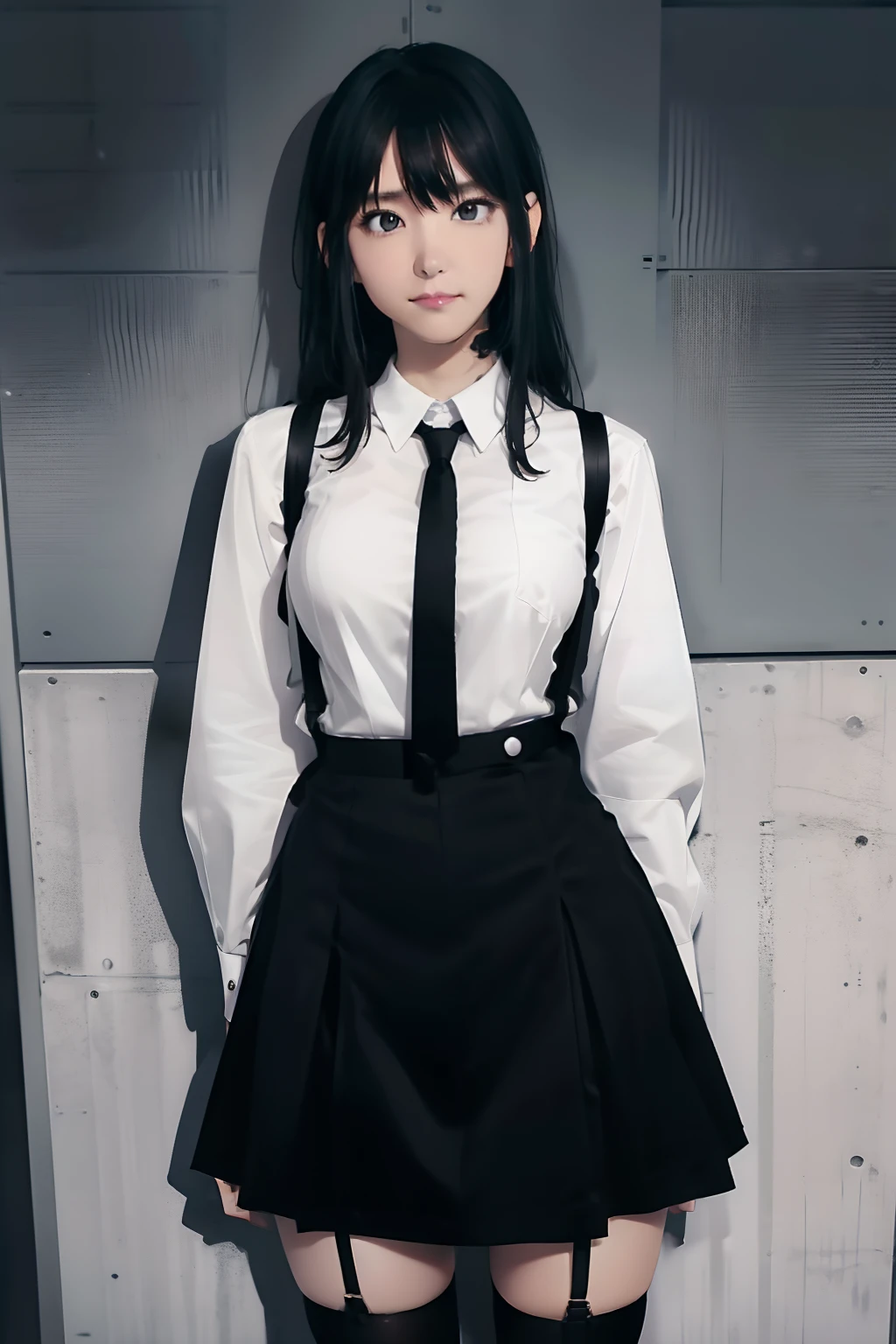 black White