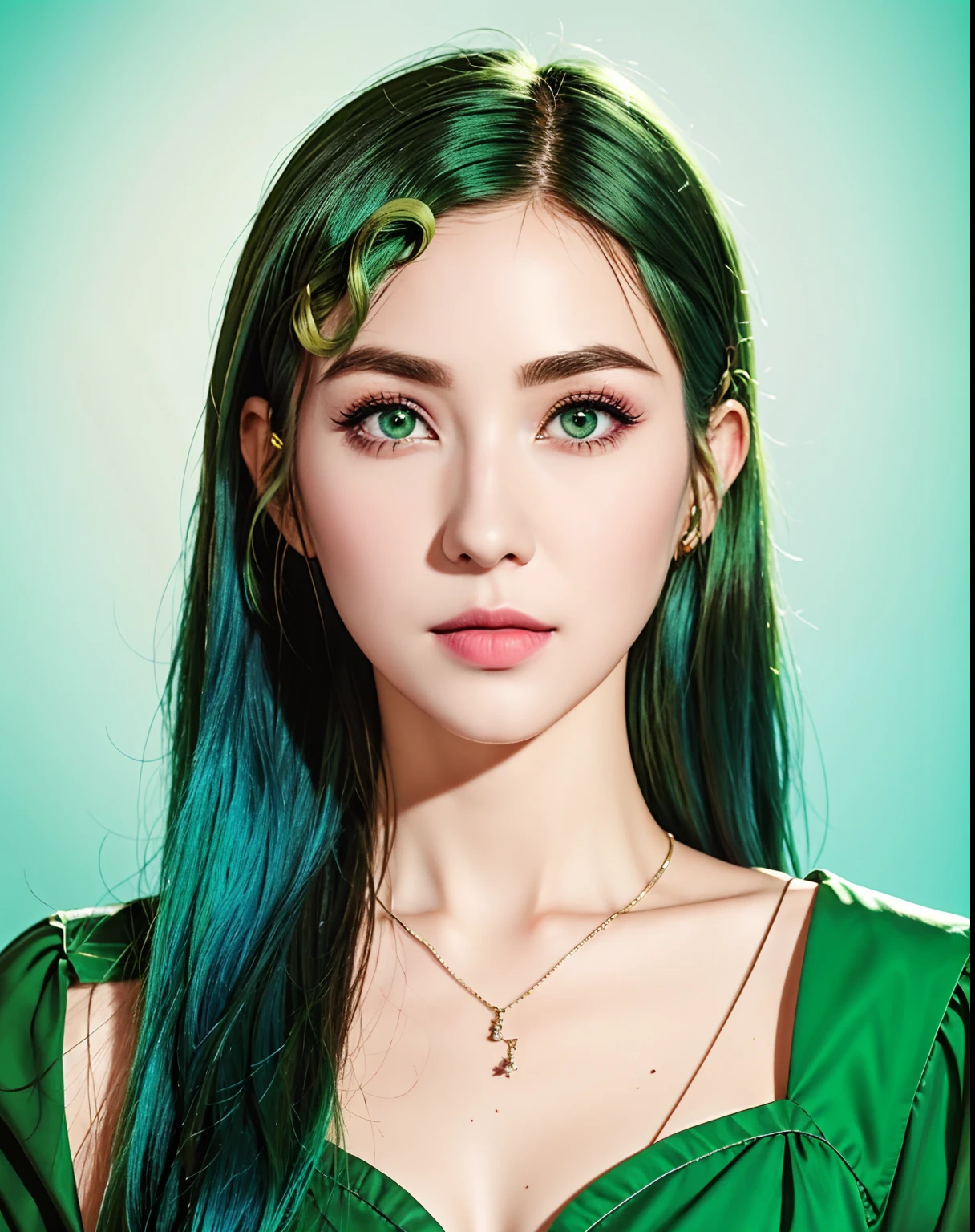 green hair eyes pardos