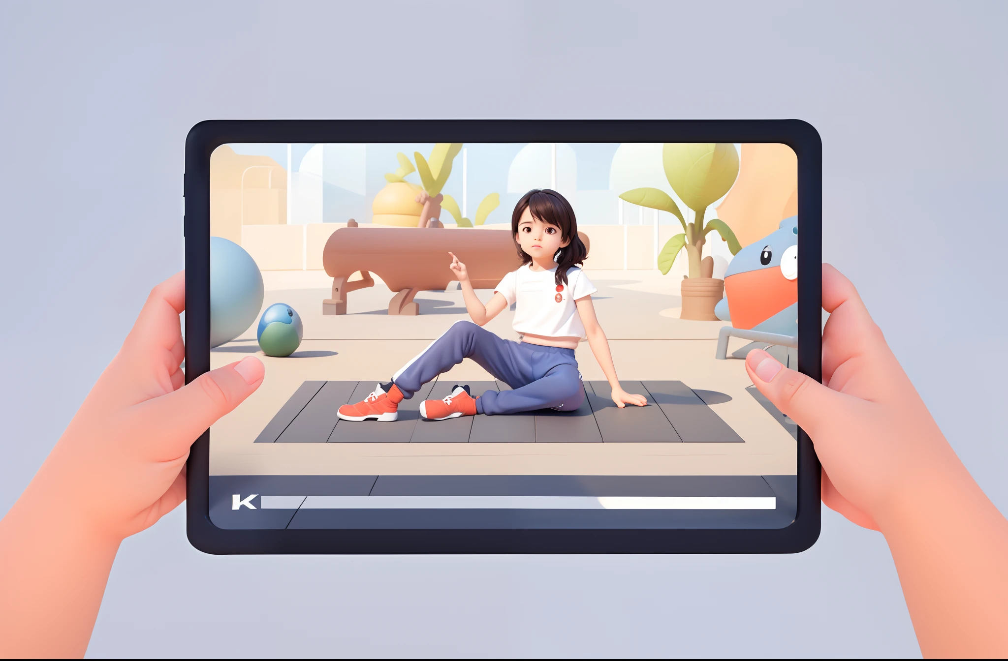 (Pixar 1.23 style) 1 boy ((upper body front, bust shot)), solo, cute ???, brunette, pretty tracksuit, boy, korean child, playground, ((masterpiece, highest quality)), (composite lighting)