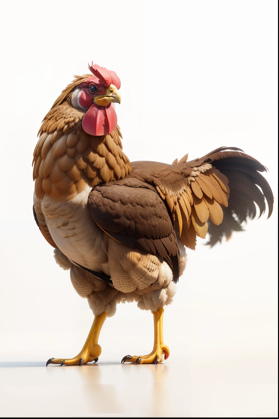 galinha preocupada