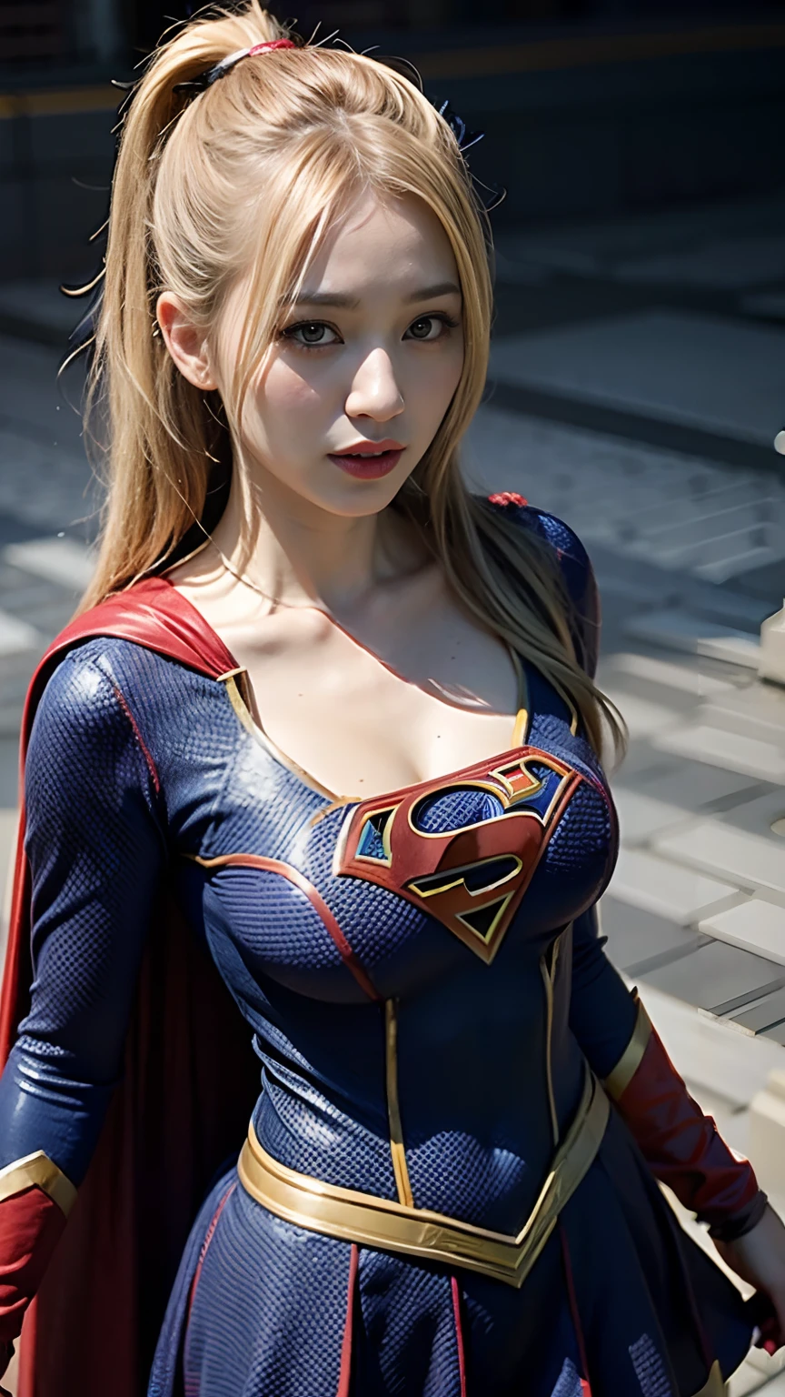 Beautuful Women，supergirl，((Frightened look))，shed tears，Praying for your life，((Torn costume))，Blonde blue-eyed，(all-fours)，crawling on hands and knees，Kneeling position，Posture with buttocks sticking out，((put out the tongue))，((Drooling))，Kamimei，(Chained collar)， Cuffed，fetters, Photorealsitic，surrealism, F/1.2, 35 mm, Fuji Film, 8K, Super Detail, nffsw, masutepiece, ccurate, Anatomically correct, Textured skin, Super Detail, high details, High quality, Best Quality, hight resolution