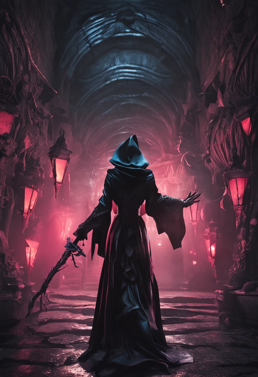 Best quality, Masterpiece, 超高分辨率, (photograph realistic:1.4), surrealism, Dream-like,fusionart, Shadowdancer, shadow magic, darkness control, stealth, shadowstep, umbral spells, hidden blade,