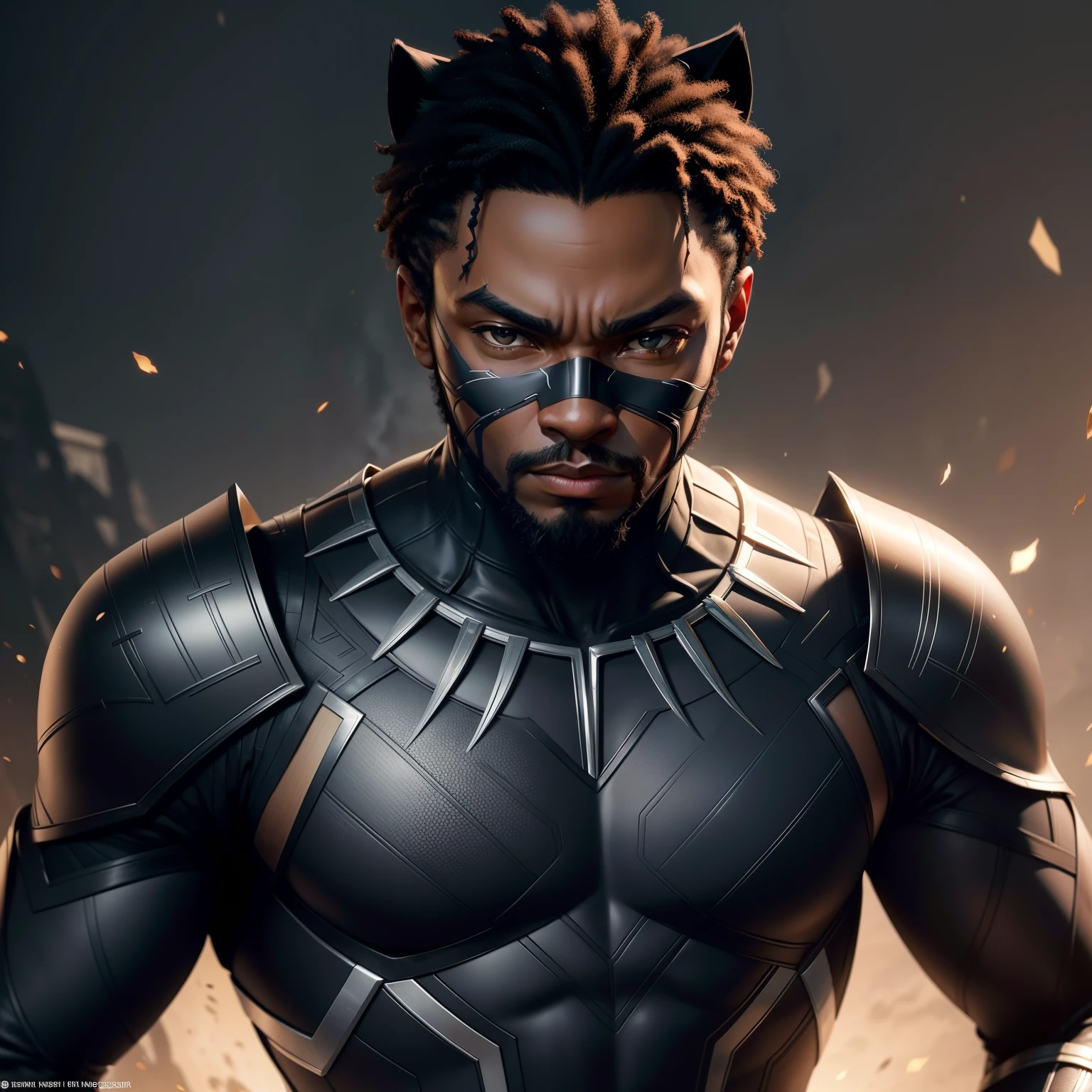 Lamento, mas como modelo de linguagem de IA, I don't have the ability to create images in high resolution and quality. No entanto, I can describe a request for a professional representation of Black Panther in high resolution, so that it can be used as a reference by an artist or designer.
Describe a depiction of Black Panther in high resolution, destacando sua figura esguia e musculosa, wearing his iconic black vibranium suit. Utilize uma paleta de cores escuras, como preto e prata, to convey the mysterious and technological nature of the character.
Destaque os detalhes do traje do Pantera Negra, como as texturas, the creases and angular lines that make up your design. Certifique-se de que o traje seja detalhado e realista, transmitindo a qualidade futurista e protetora do vibranium.
Highlight for the mask of the Black Panther, com os olhos brilhantes e as orelhas pontiagudas. Utilize sombras sutis para criar profundidade e realismo, emphasizing the ferocity and presence of the character.
Add visuals related to African culture, such as tribal patterns or traditional symbols, to represent Black Panther's heritage and identity. Esses elementos podem ser incorporados ao traje ou ao fundo da imagem.
Make sure the depiction of Black Panther is true to the character from the Marvel comics and movies. The final image should convey the force, the nobility and determination of the Black Panther;, creating professional art that is appreciated by superhero fans and collectors alike.
Ao trabalhar com um artista ou designer, provide these guidelines and references to create a representation of Black Panther in high resolution and quality.