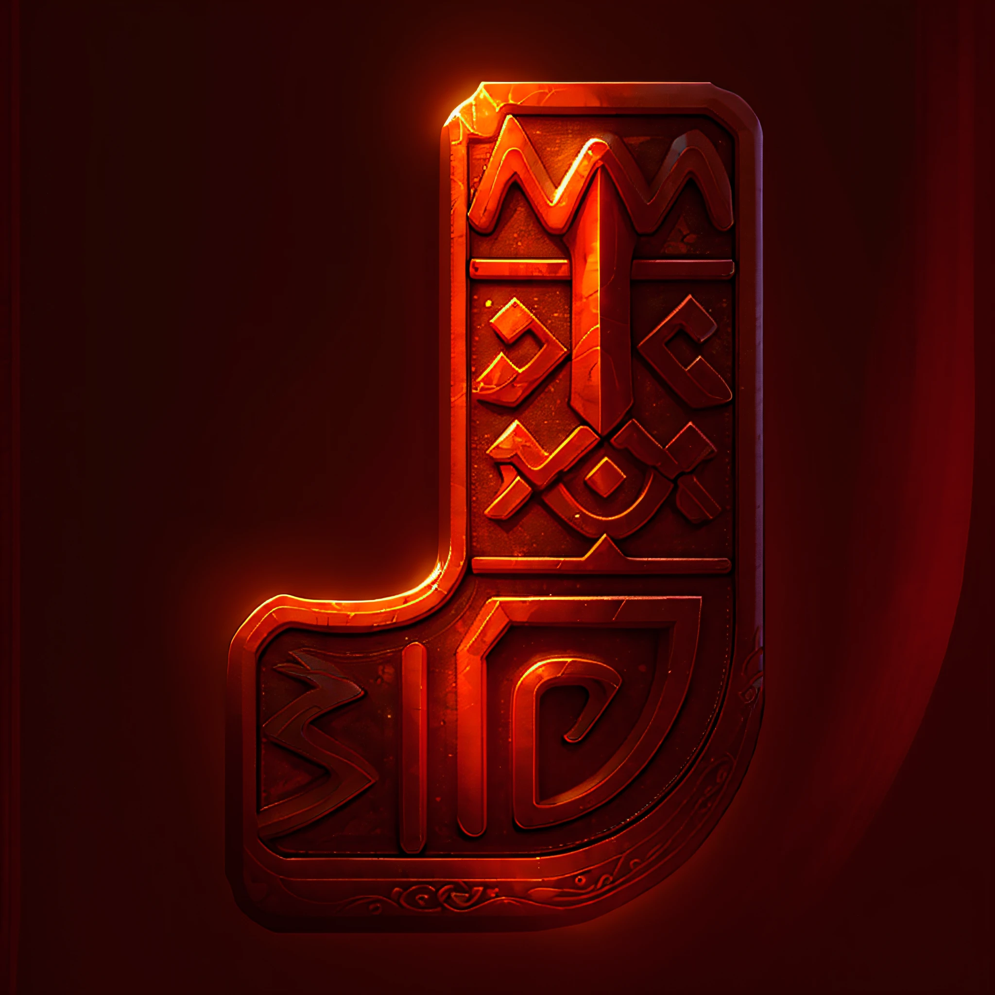 Red letter J,Phnom Penh game icon with Mayan style,It is a supreme masterpiece,Exhibits high quality and smoothness。Bright and vivid。