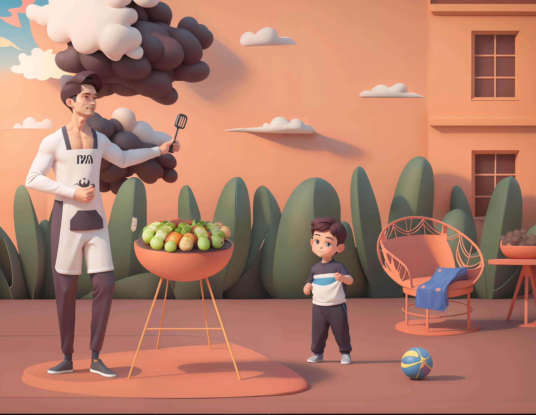 BBQ,beef,Flesh,Meatball,The fish,Verdure,Grilled sausages