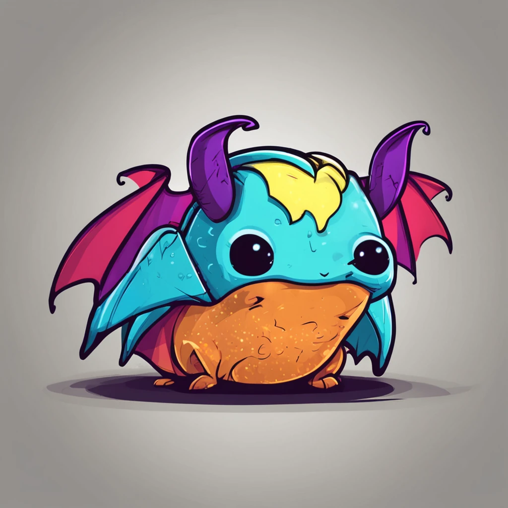 Adorable bat, juego en 2D, estilo de dibujos animados, smooth animation, colores vibrantes.