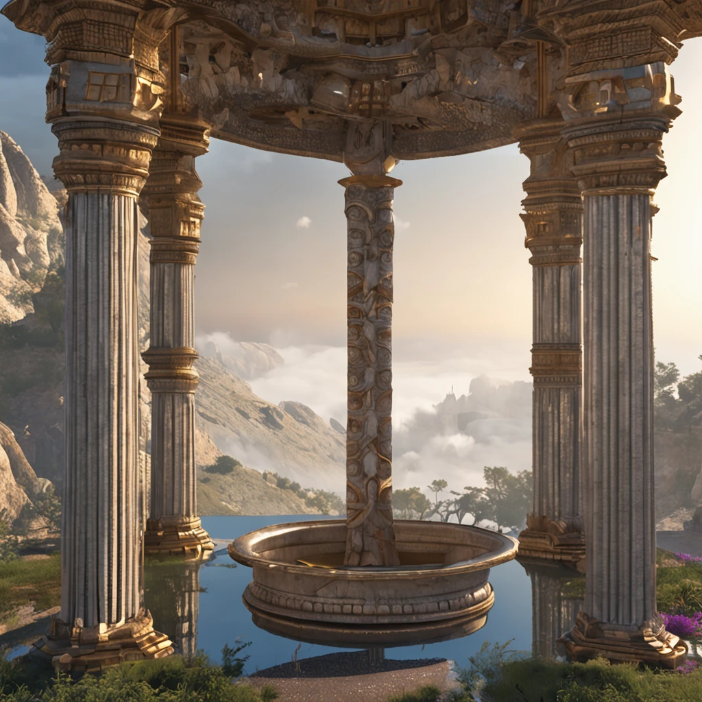 # _Created with [AIPRM Prompt "Highly detailed Midjourney Prompt"](https://www.aiprm.com/prompts/generative/midjourney/1790363414548439040/)_
/imagine prompt: The Temple's Embrace, A sacred haven where people gather to commune with the divine. Here, souls converge to seek solace in the presence of God. The temple's architecture, a symphony of spiritual design, soars towards the heavens with timeless grace. Pillars stand like sentinels, holding stories etched in stone. Fragrant incense weaves through the air, carrying whispered hopes. A tapestry of faith and unity envelops the atmosphere, each footstep resonating with reverence. Illumination cascades from celestial windows, casting a gentle glow upon the faithful, forging a bridge of transcendent connection. --ar 2:3 --c 20 --s 800 --q 2