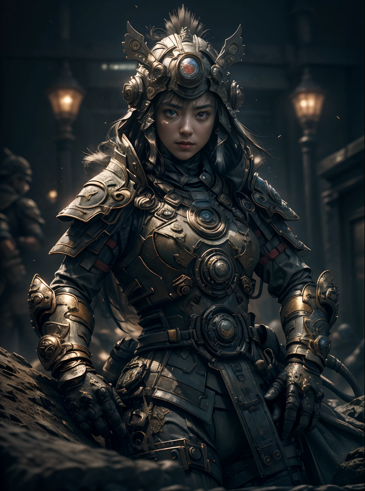 ((Best quality)), ((masterpiece)), (detailed:1.4), 3D, an image of a beautiful cyberpunk female,HDR (High Dynamic Range),Ray Tracing,NVIDIA RTX,Super-Resolution,Unreal 5,Subsurface scattering,PBR Texturing,Post-processing,Anisotropic Filtering,Depth-of-field,Maximum clarity and sharpness,Multi-layered textures,Albedo and Specular maps,Surface shading,Accurate simulation of light-material interaction,Perfect proportions,Octane Render,Two-tone lighting,Wide aperture,Low ISO,White balance,Rule of thirds,8K RAW, --auto