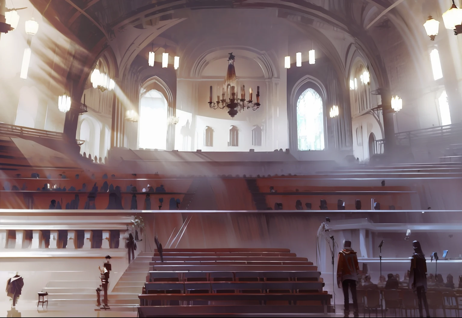 European style，Auditorium Hall
