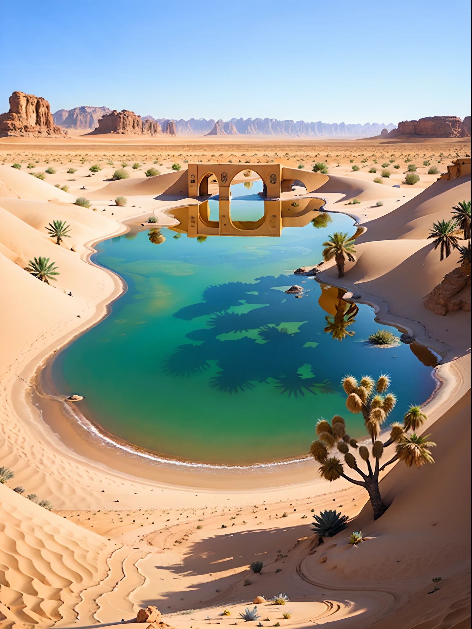 (oasis in the desert)