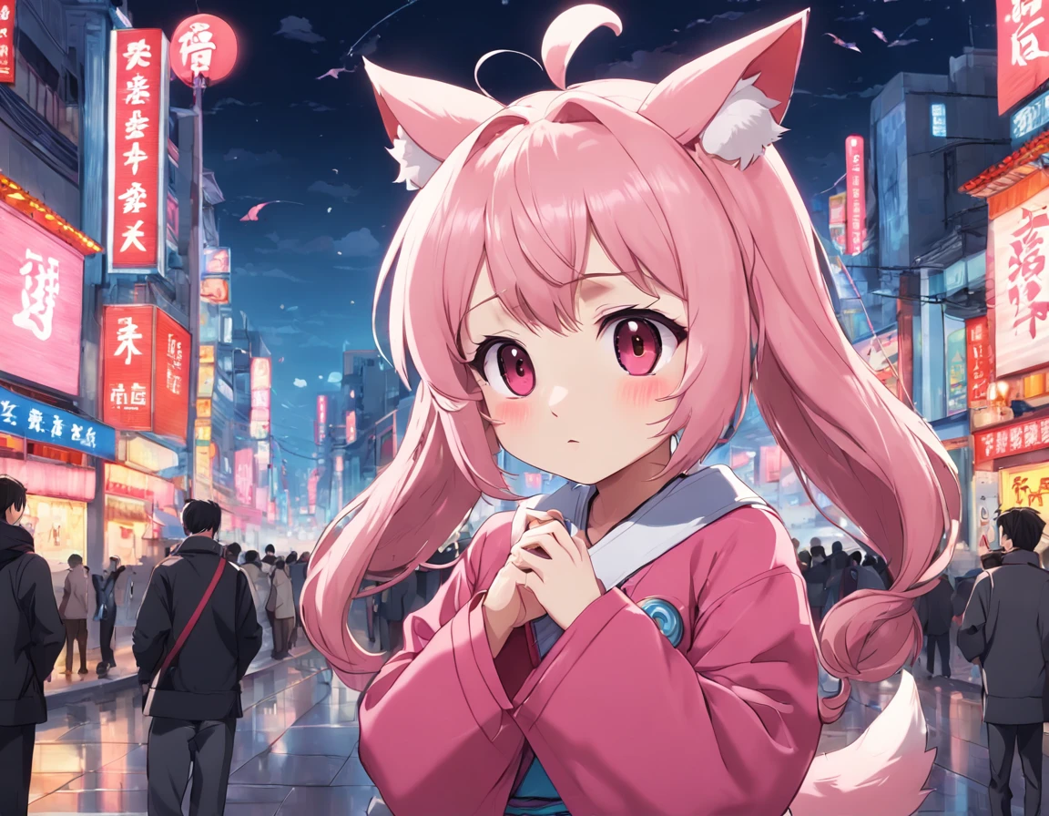 Pink mascot, with eight uprising cultural characteristics, distinctive characteristics, rich connotation Jiangxi city IP has unique creativity and design, in line with the characteristics of the times Cute image, great affinity and communication Cute little animals Furry, anime, contemporary art, UHD
