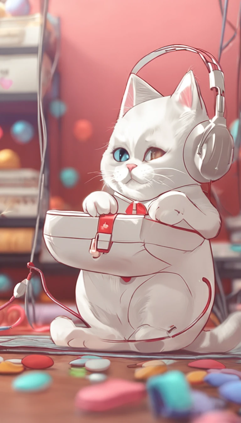 Cute cat cat, Adorable, Cute little paws, Furry, Fluffy, Bring headphones,Ear bags