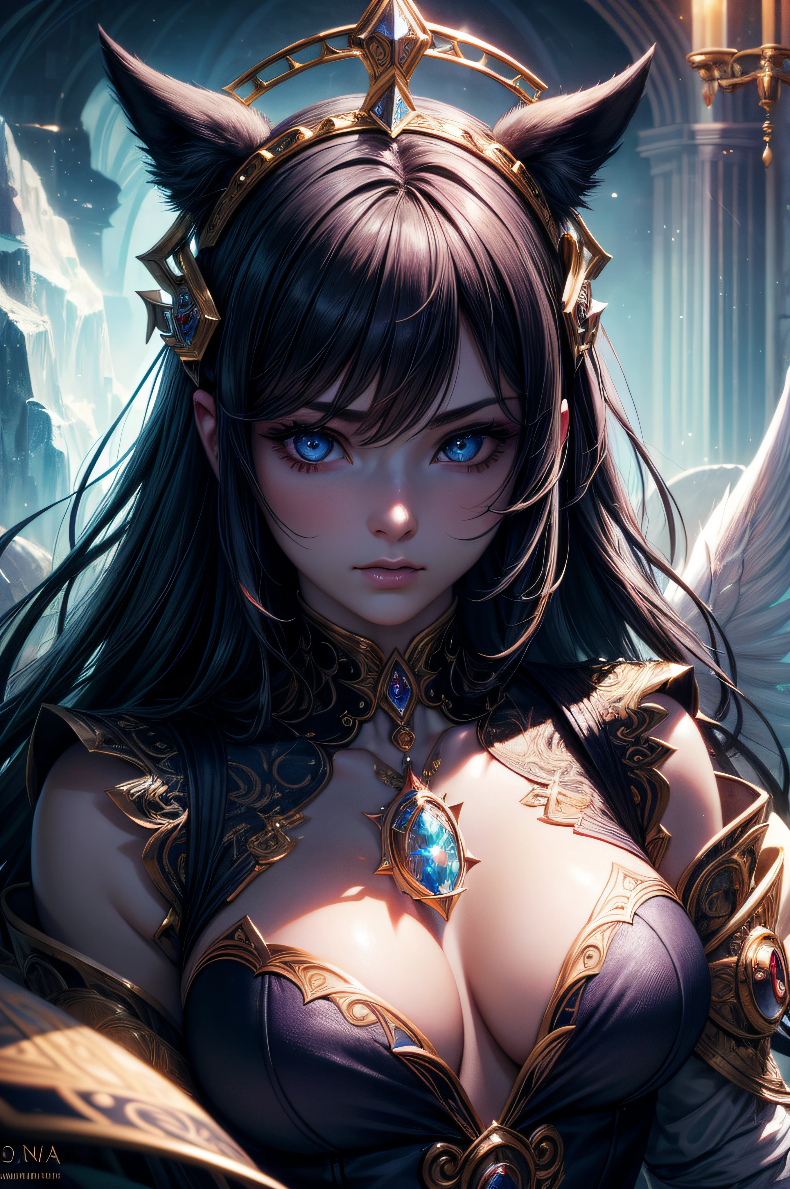 (masterpiece:1.2, best quality), (finely detailed beautiful eyes: 1.2), (detailed background,dark fantasy), (beautiful detailed face), high contrast, (best illumination, an extremely delicate and beautiful), ((cinematic light)), colorful, hyper detail, dramatic light, intricate details, Freya, mystical aura of magic surrounding her. dynamic pose (fierce Goddess:1.3), (mystical aura of magic:1.4), (highly detailed), (sharp focus), (photorealistic).