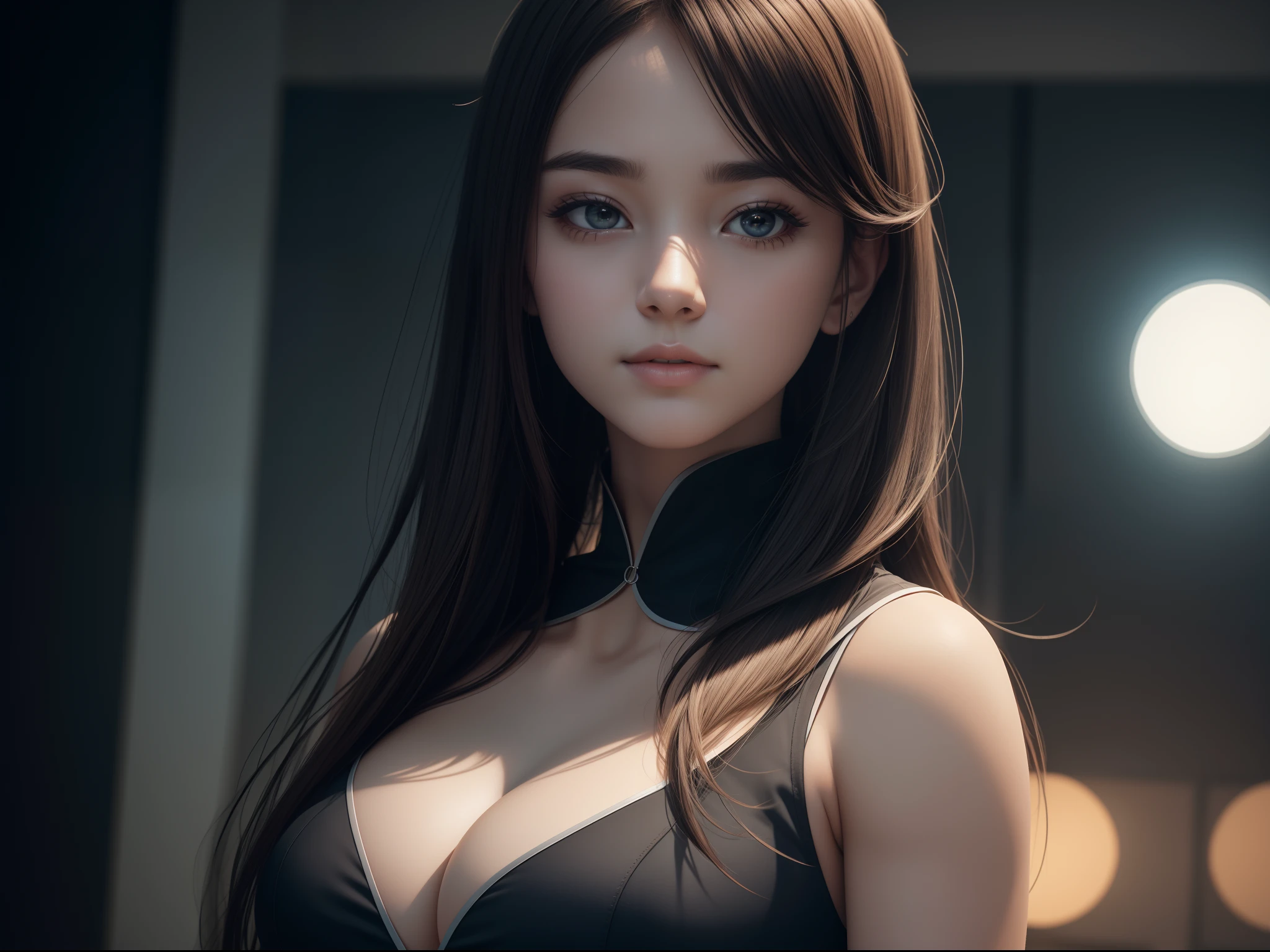 （8k， RAW photos， best qualtiy， tmasterpiece：1.2），（photorealestic， photo-realistic：1.37）， （（best qualtiy））， 超高分辨率， Extremely detailed CG unity 8k wallpaper， physically-based renderingt， cinmatic lighting， full bodyesbian， （bokeh：1.4）， （（（1girll）））， （Oval shaped face）