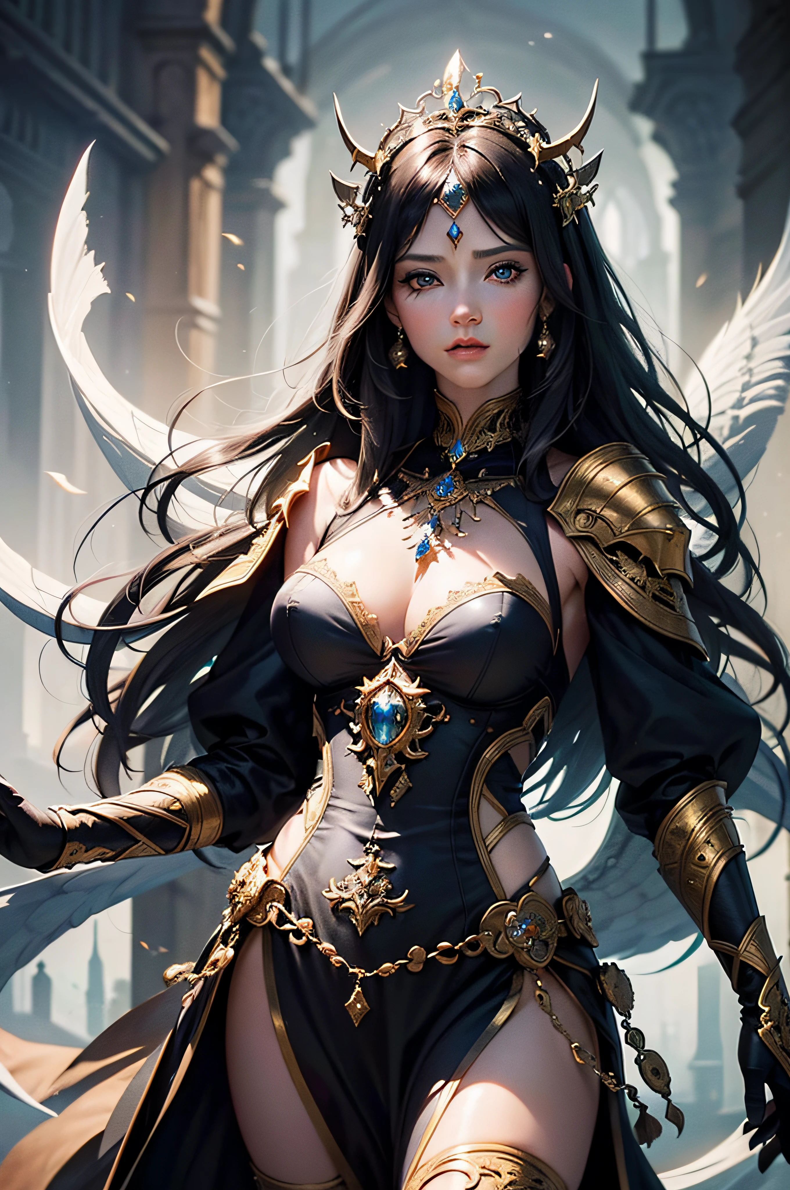 (masterpiece:1.2, best quality), (finely detailed beautiful eyes: 1.2), (detailed background,dark fantasy), (beautiful detailed face), high contrast, (best illumination, an extremely delicate and beautiful), ((cinematic light)), colorful, hyper detail, dramatic light, intricate details, Freya, mystical aura of magic surrounding her. dynamic pose (fierce Goddess:1.3), (mystical aura of magic:1.4), (highly detailed), (sharp focus), (photorealistic).