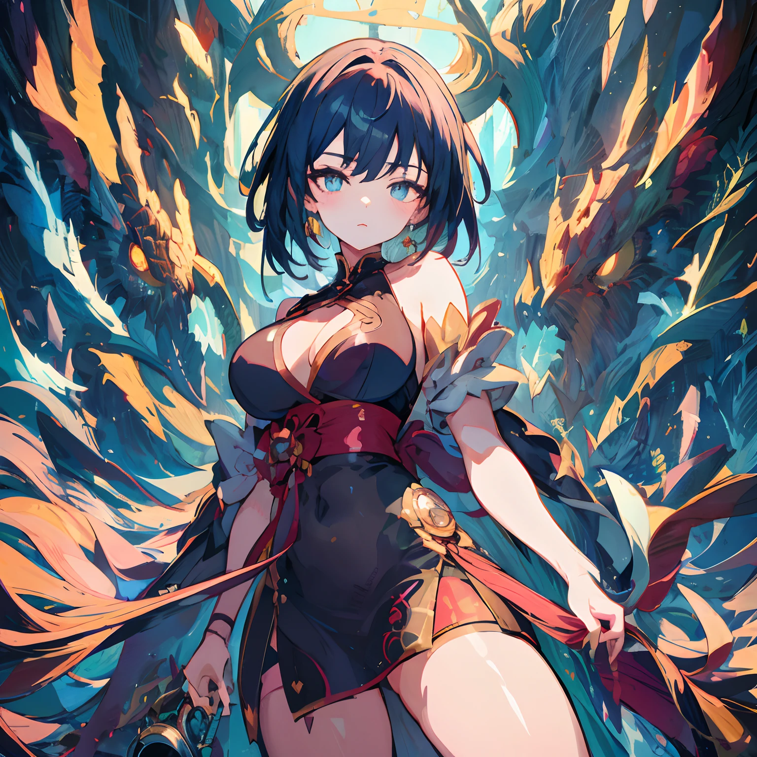 :: comix style ryuko hikari ::2.9 style ::2.0 comix illustration style,digital illustration of beautiful female character in toh-yasu drawing style illustrator,style of anime,body with futuristic tribal tattoo style designs in dragon shape,Serious face and ultra-detailed artwork,graffiti style destroyed city scenery with camera focus,(beautiful and clear background:1.2),,((Sophia Vigara beauty)), ( Detailed eyes and detailed face:1.3), (t-shirt or dress:1.3), (beautiful and clear background:1.2), (The is very detailed, ultra - detailed, best shadow:1.1), exposed bare shoulders, flowers and petals, , (white backgrounid:0.5), (illustratio:1.1), (Very fine and beautiful girl:1.1), (Perfect details:1.1),slender leg,Spread your legs apart,The blouse is open,Clear face,(((Bigchest)))