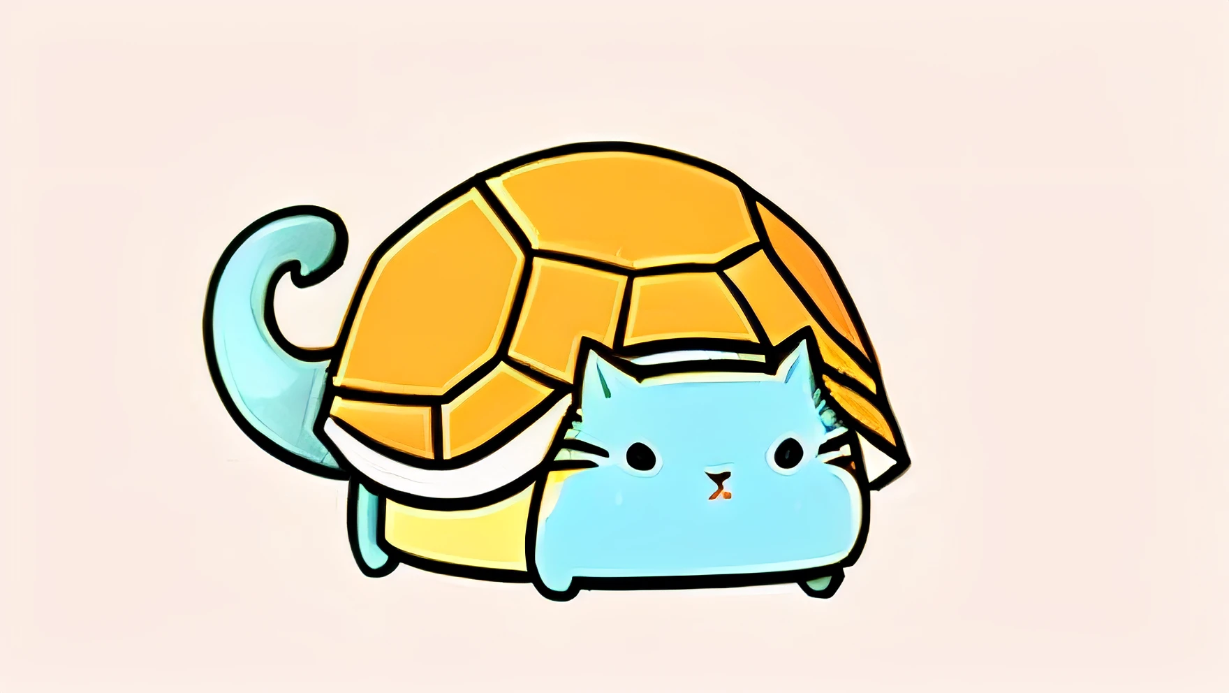 Close-up of the cat on the head, Kawaii cat, as an anthropomorphic turtle, carapace, half turtle, turtle, turtle, anthropomorphic turtle, an anthropomorphic turtle, octopus cat, anime cat, 🐋 as 🐘 as 🤖 as 👽 as 🐳, chonker cat, neko, armored cat
