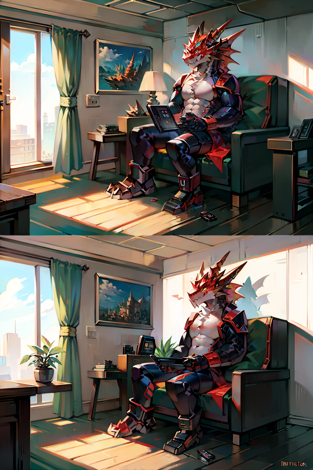 Authentic mechanized dragons,Sit next to the remote control