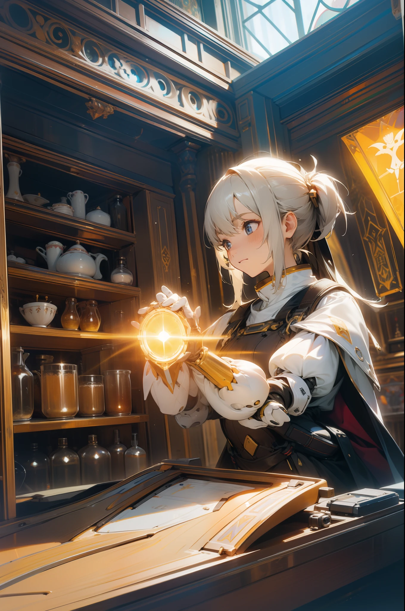 official art, 1girl  in magic school, fantasy, mage, alchemist, detailed background, <lora:L_RM-KA1:1>  <lora:L_RM-KA2:1>,